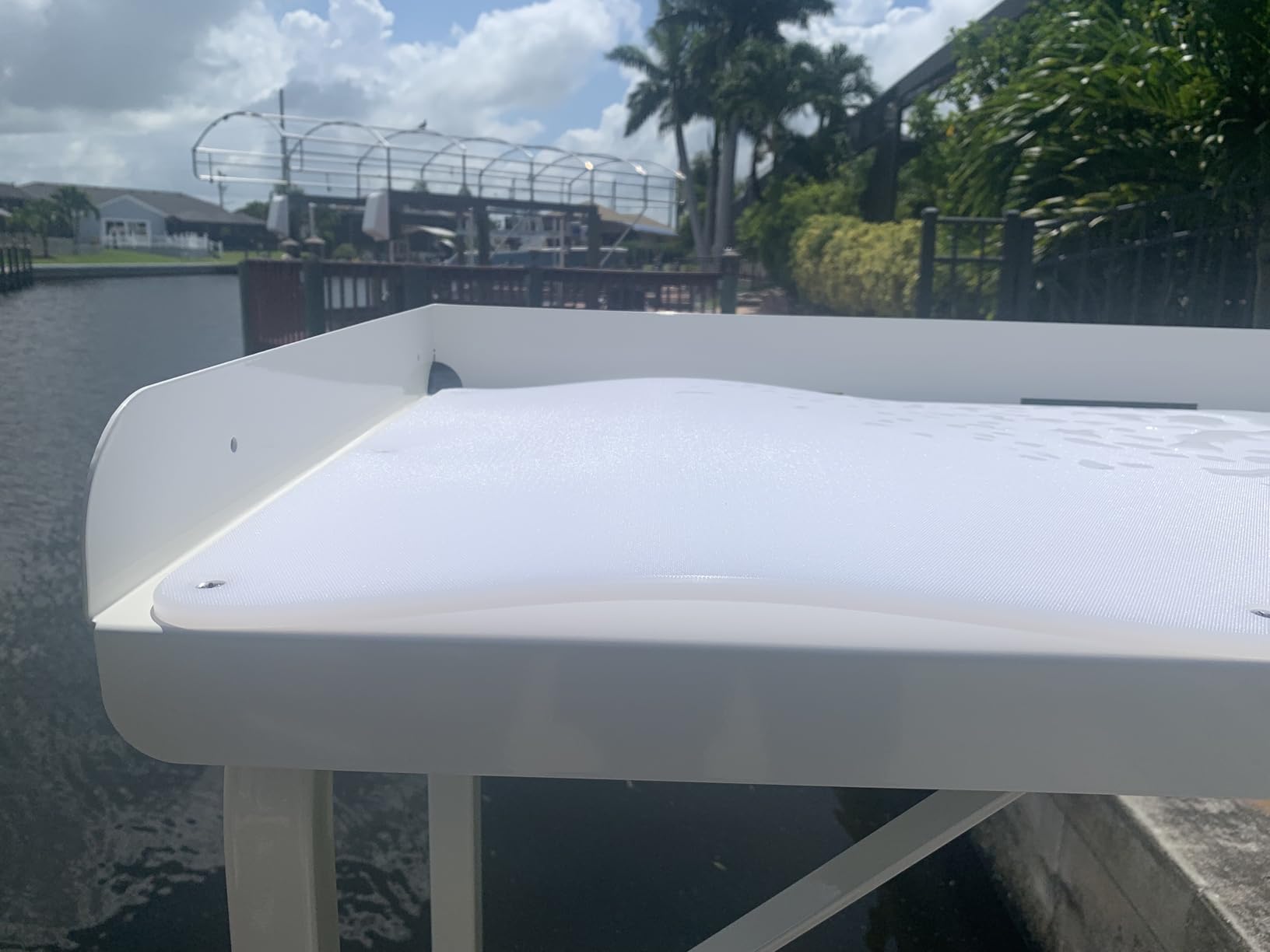 MAXXTUFF Heavy-Duty Dock-Mounted Fish Fillet Table, Model MTM101 customer photo 1