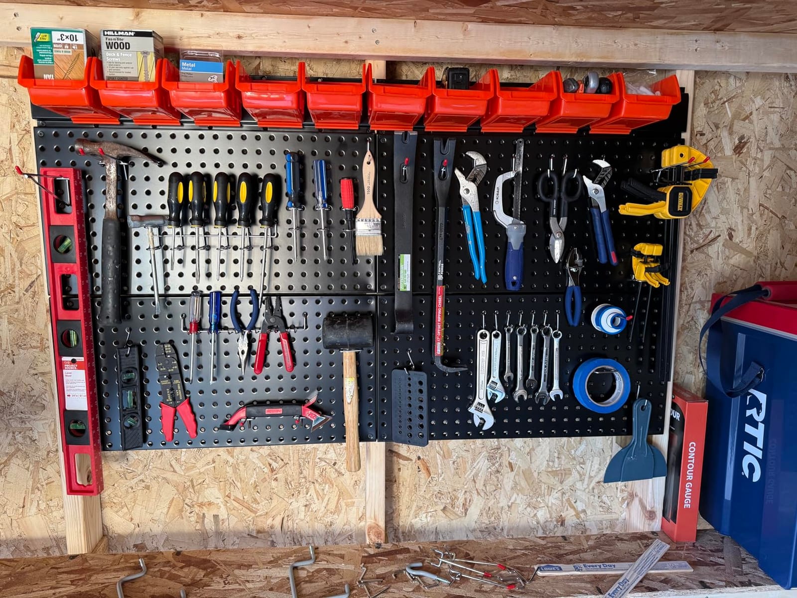 Ultrawall Pegboard Wall Organizer, Black Metal Peg board Panels customer photo 1