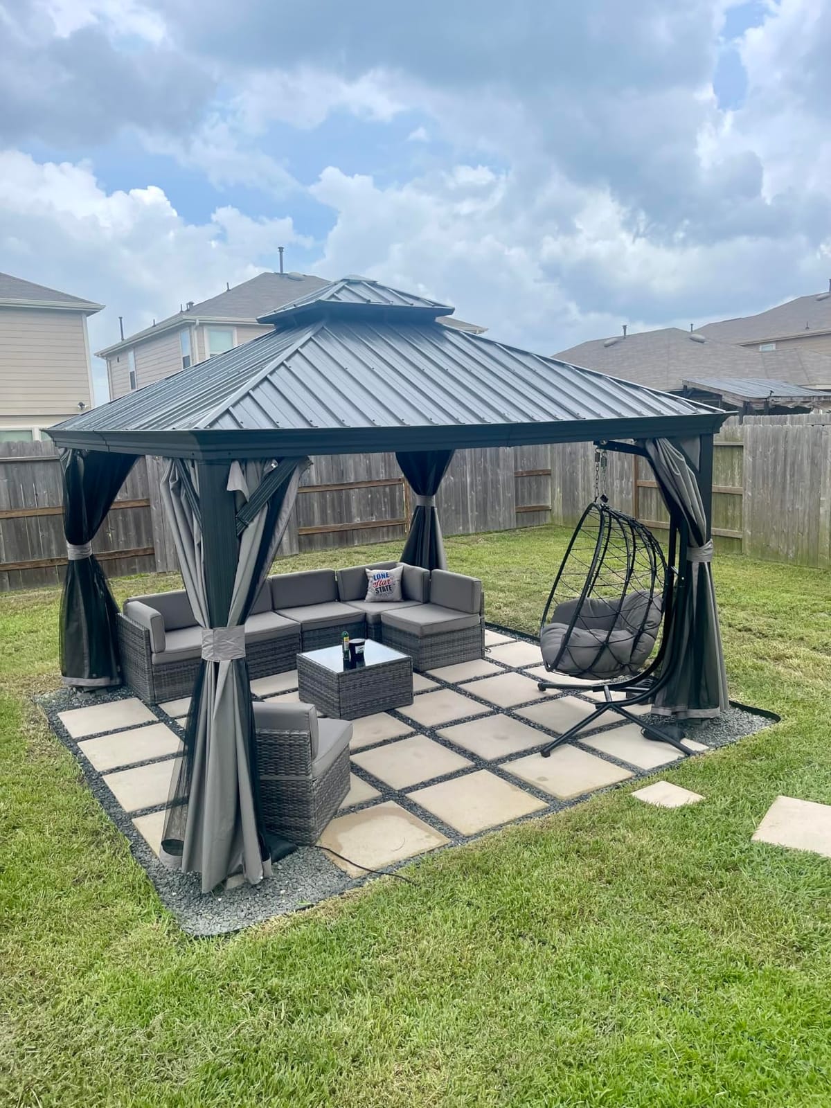 Kozyard Alexander 12' x 14' Hardtop Gazebo, Aluminum Frame customer photo 1