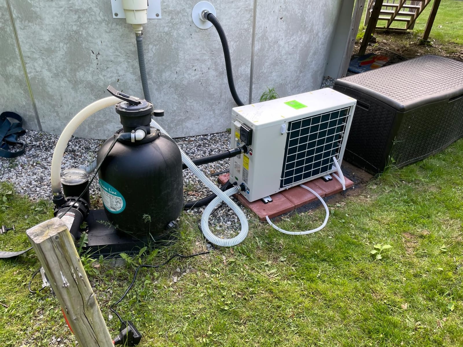 FibroPool Pool Heat Pump FH135-35,000 BTU 120V - 7,500 Gal - Electric customer photo 2