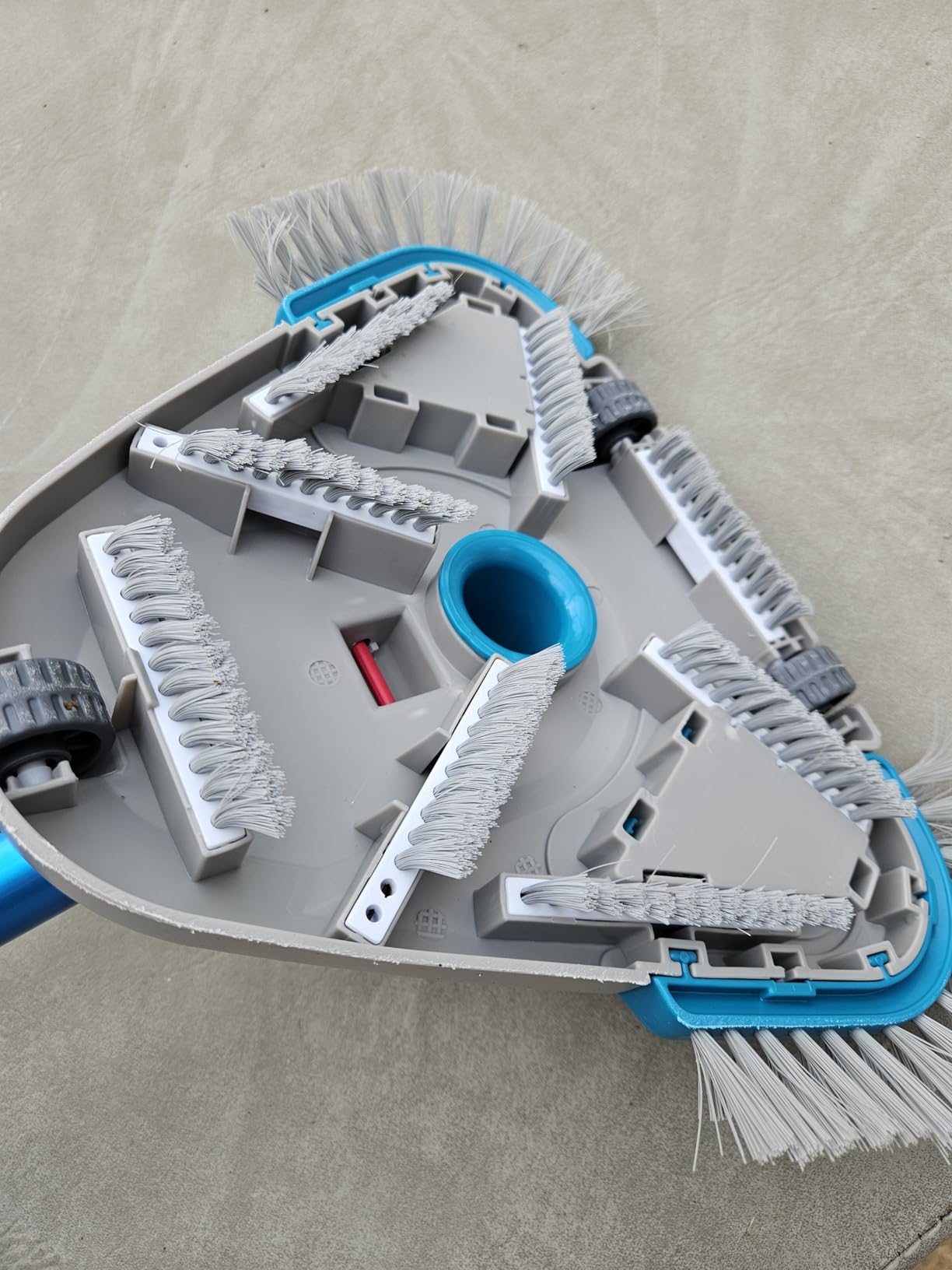 Weighted Triangular Pool Vacuum Head with Brush, Safe for Vinyl Liner Pool customer photo 1