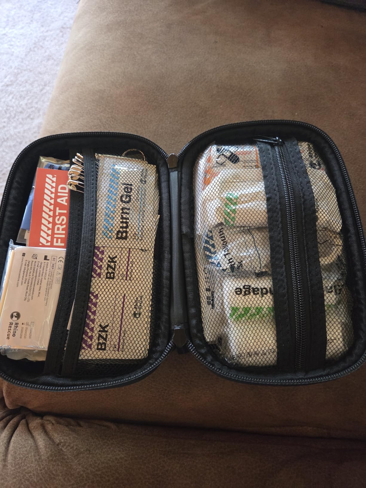 RHINO RESCUE EVA First Aid Kit Small Waterproof Travel Emergency Kit (Red) customer photo 2