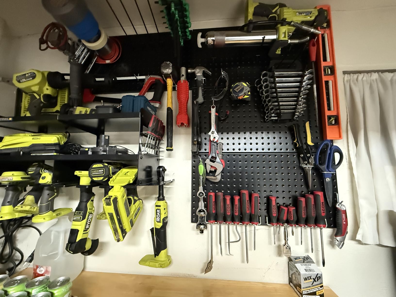 Ultrawall Metal Pegboard Wall Panels, Peg Boards for Garage Tool Storage customer photo 1