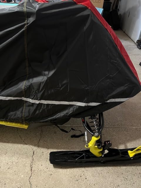 LIBZAKI Snowmobile Cover Waterproof Sled Ski Cover 600D Heavy Duty Oxford Fabric Freeze-Resistant Down to -40°F Compatible with Polaris,Ski-Doo,Arctic Cat,Yamaha,Lynx,Camso,CFMOTO 106