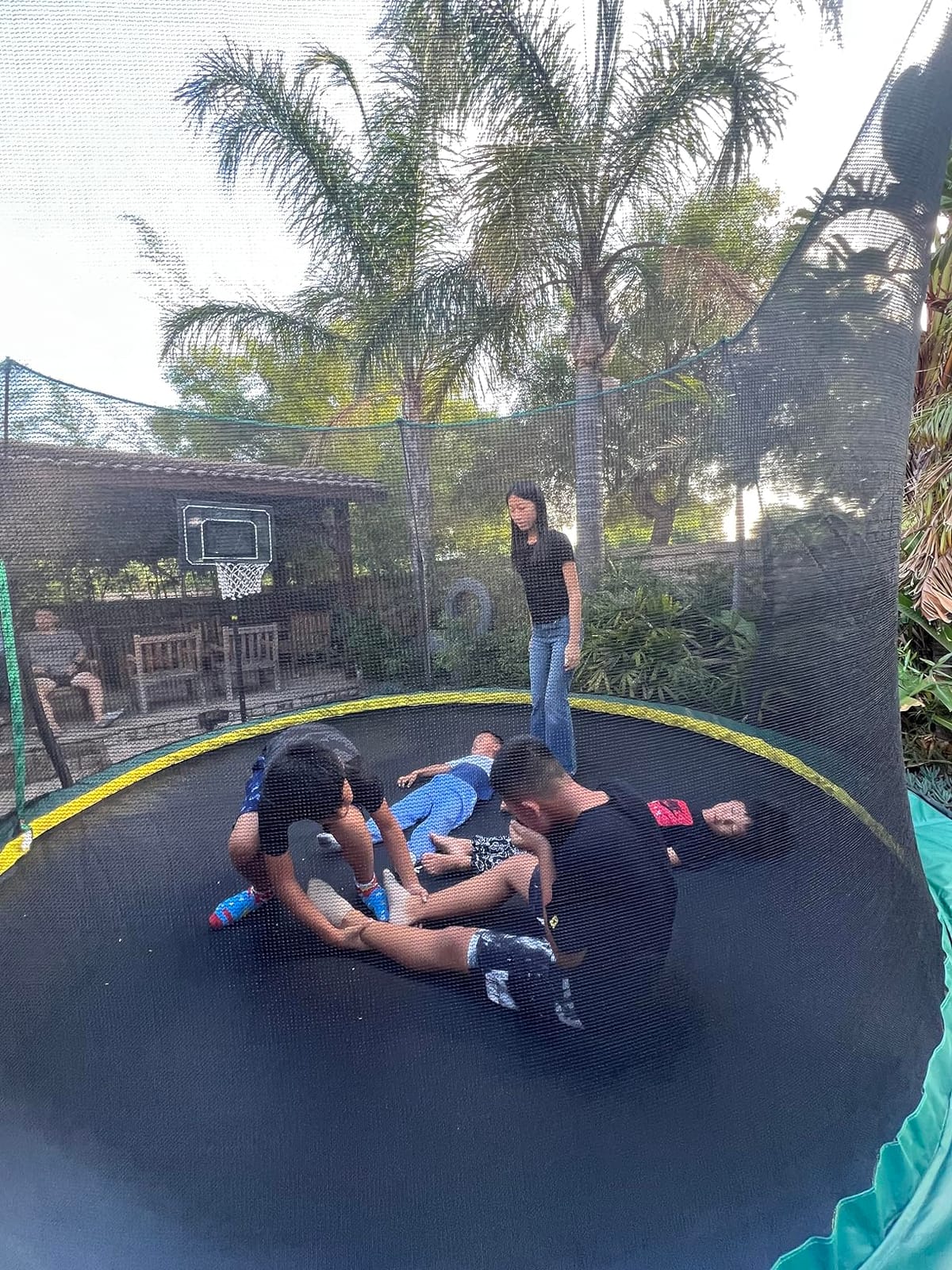 SkyBound 14 FT 12 FT 10FT 8FT 6FT Springless Trampoline for Kids and Adults - Recreational Trampolines with AntiRust Coating - Bungee Cords Outdoor Trampoline for Kids - No-Gap Design Zipper System customer photo 2