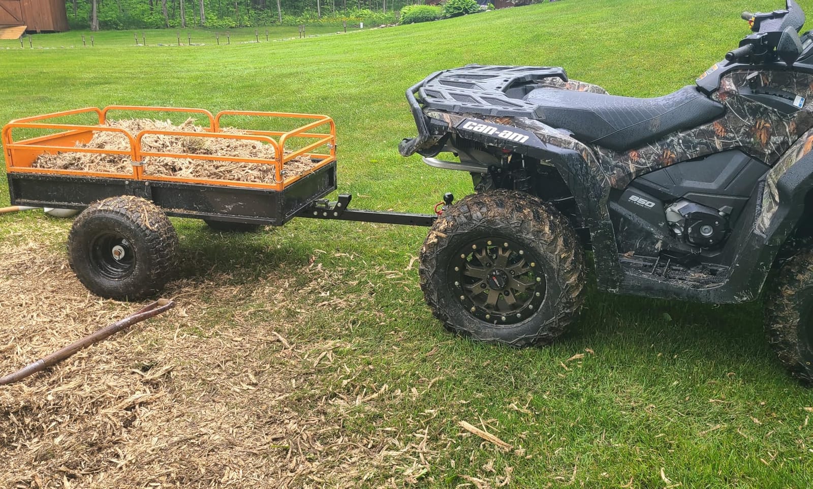 Impact IMPLEMENTS® 1500lb HD Agricultural Trailer with Solid Floor & Sides. Rugged Tires and Solid Sides with Tailgate for Increased Capacity. Original USA Design. customer photo 1