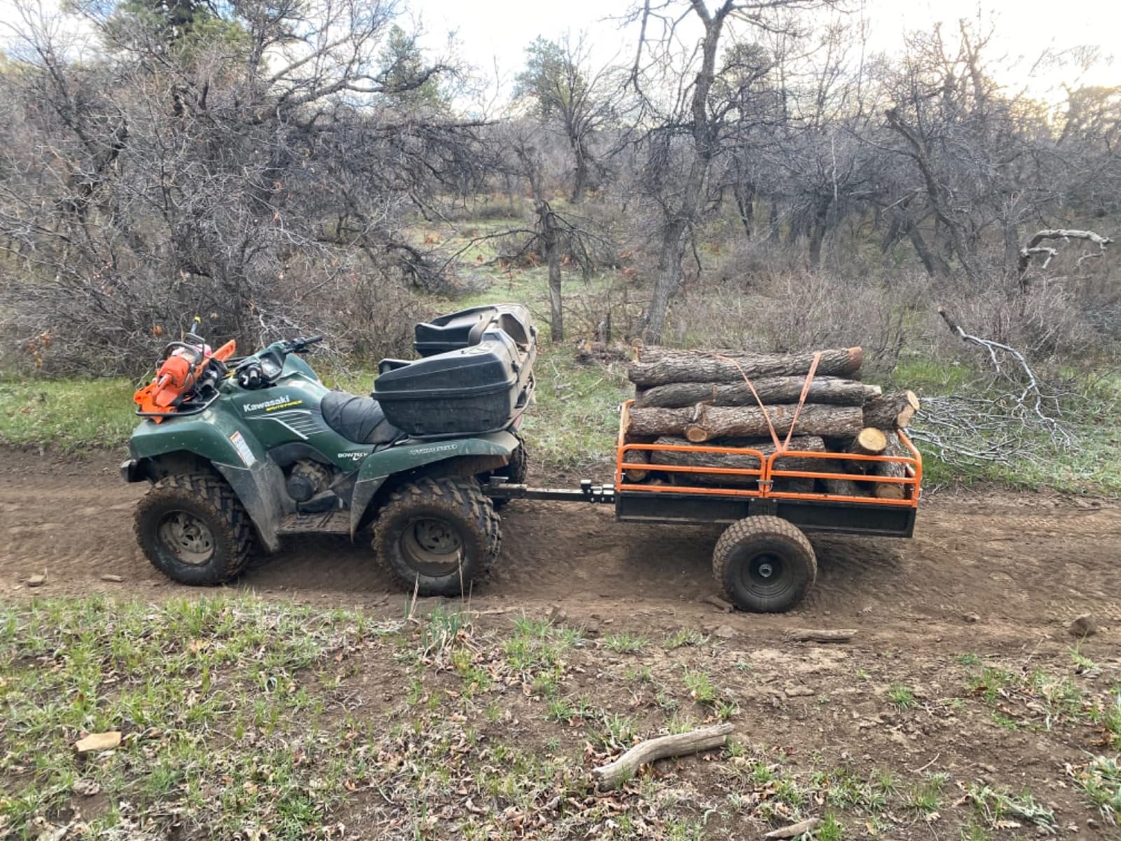 Impact IMPLEMENTS® 1500lb HD Agricultural Trailer with Solid Floor & Sides. Rugged Tires and Solid Sides with Tailgate for Increased Capacity. Original USA Design. customer photo 2