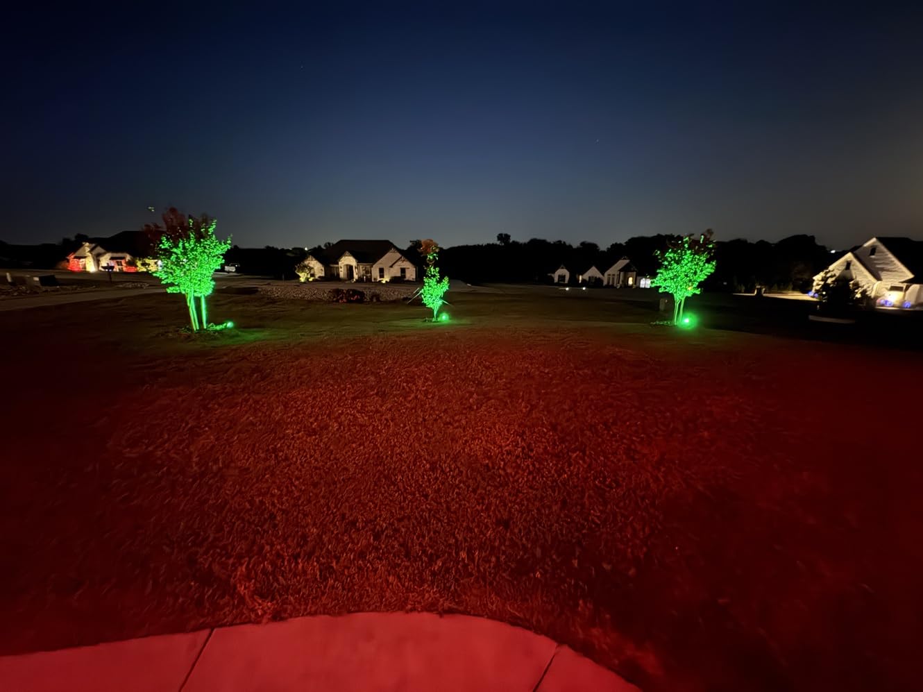 SUNVIE RGBW Landscape Lighting Kit with 300W Transformer, Waterproof, 12PCS customer photo 1