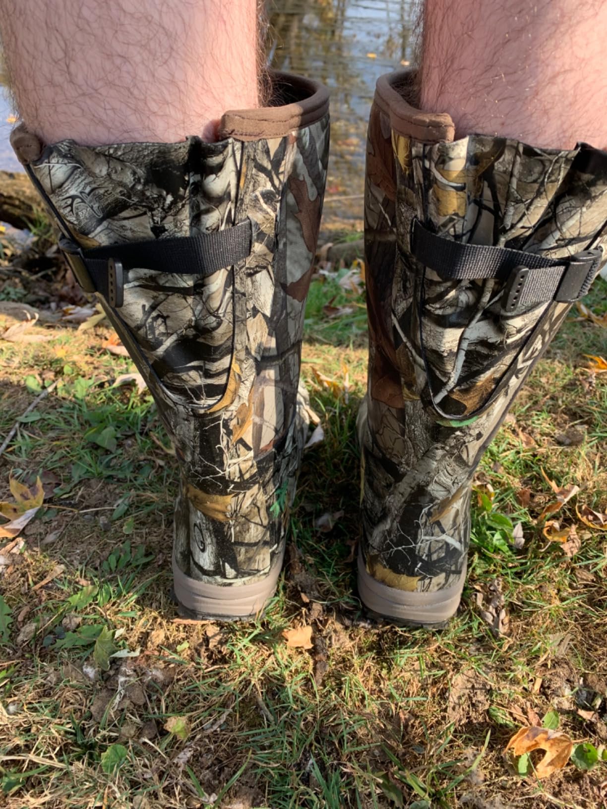 Hunthor Hunting Boots for Men, Waterproof Insulated 6mm Neoprene Rubber Boots for Hunting and Outdoor Activities (Camo) customer photo 2