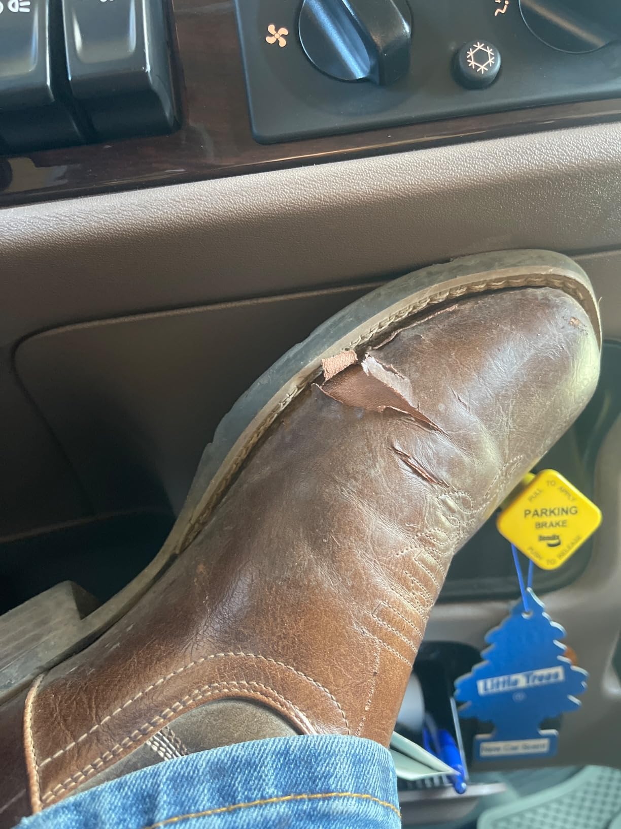 IUV Cowboy Boots For Men with Wide Square Toe Western Retro Boot customer photo 1