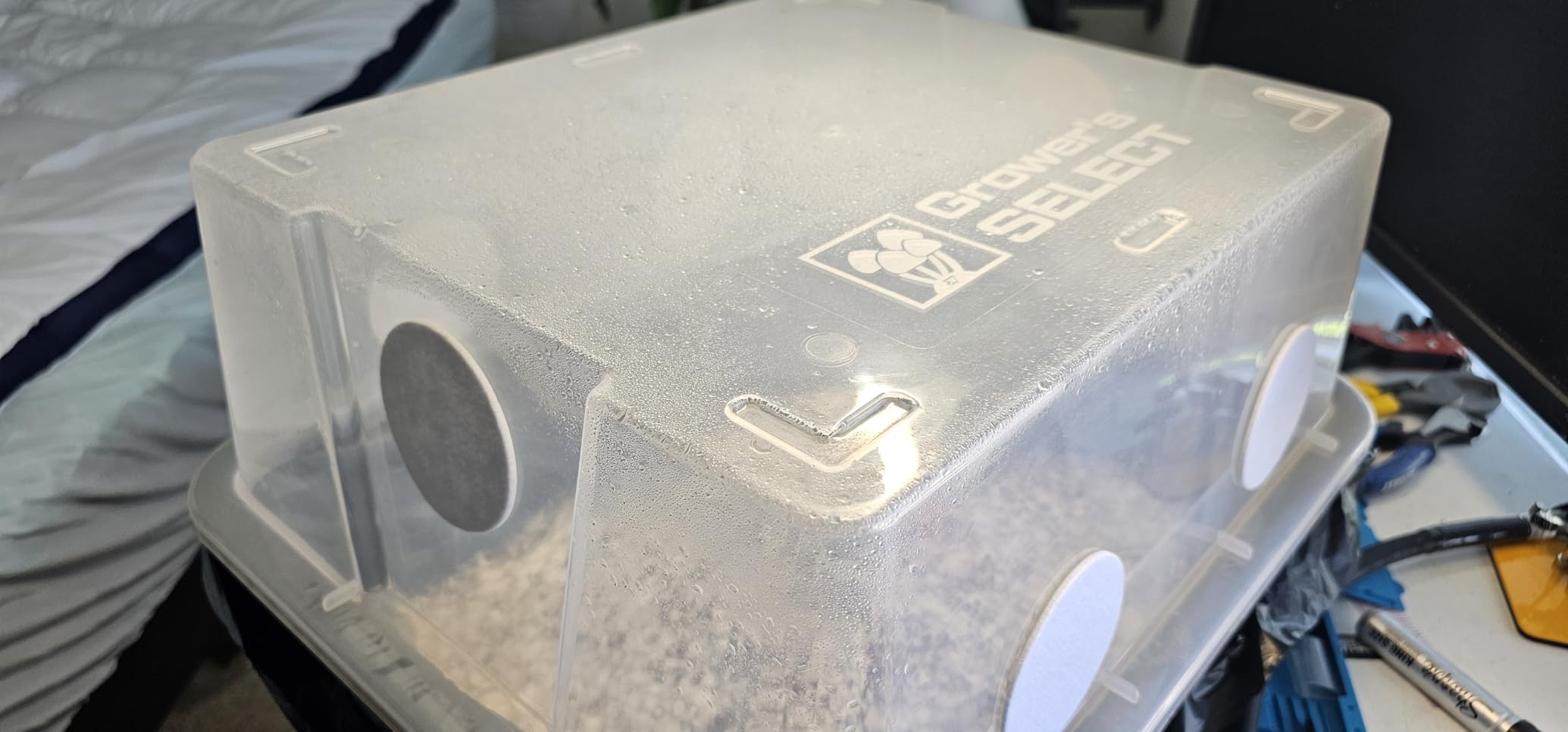 Myco Labs Grower's Select Mushroom Monotub Fruiting Chamber with Filter Disks and Liner customer photo 2