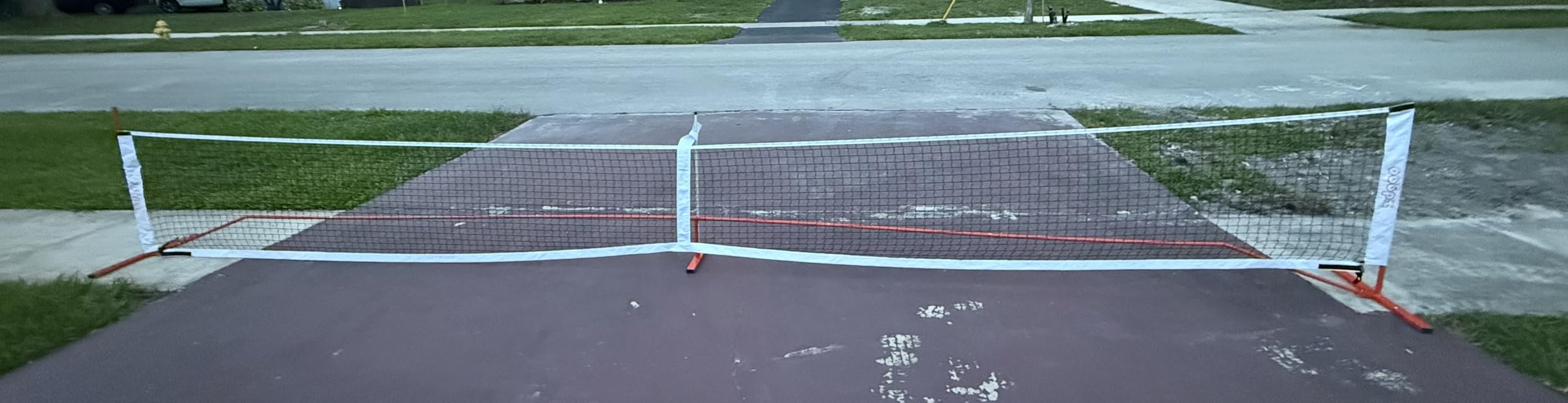 Zdgao Portable Pickleball Net with Pickleballs and Carry Bag for Driveway | 22FT Regulation Size Pickle Ball Net, Weather Resistance Strong Steel Frame, Easy Setup for Indoor Gym, Outdoor Court customer photo 2