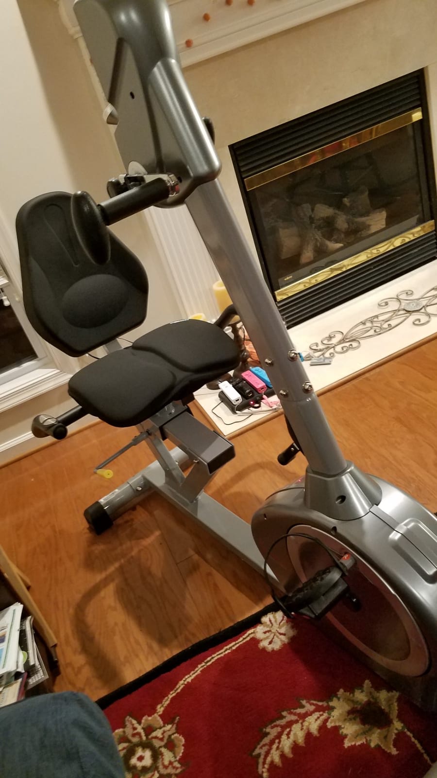 Sunny Health & Fitness Smart Magnetic Recumbent Bike for Home Cardio customer photo 2