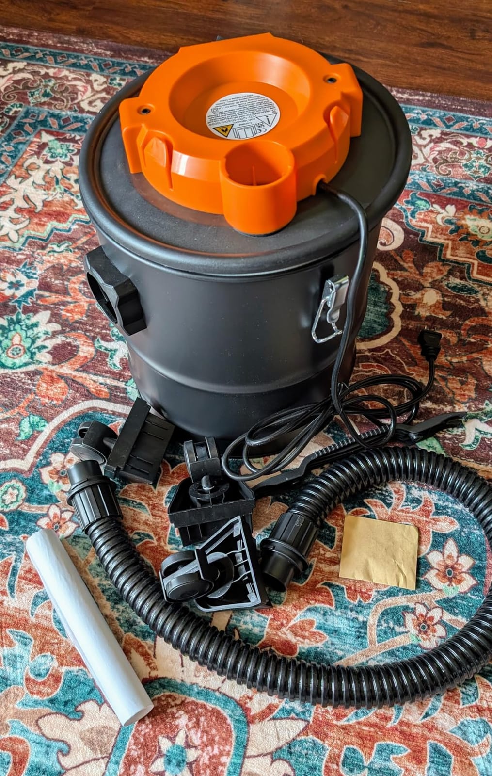 LIGO Ash Vacuum, Pellet Stove Vacuum Cleaner with Blower Function, 3.3 Gallon 1000W, Washable Fliter and HEPA Fliter, with 3 Swivel Casters,Ash Dust Collector for Pellet Stoves, Fireplaces customer photo 2