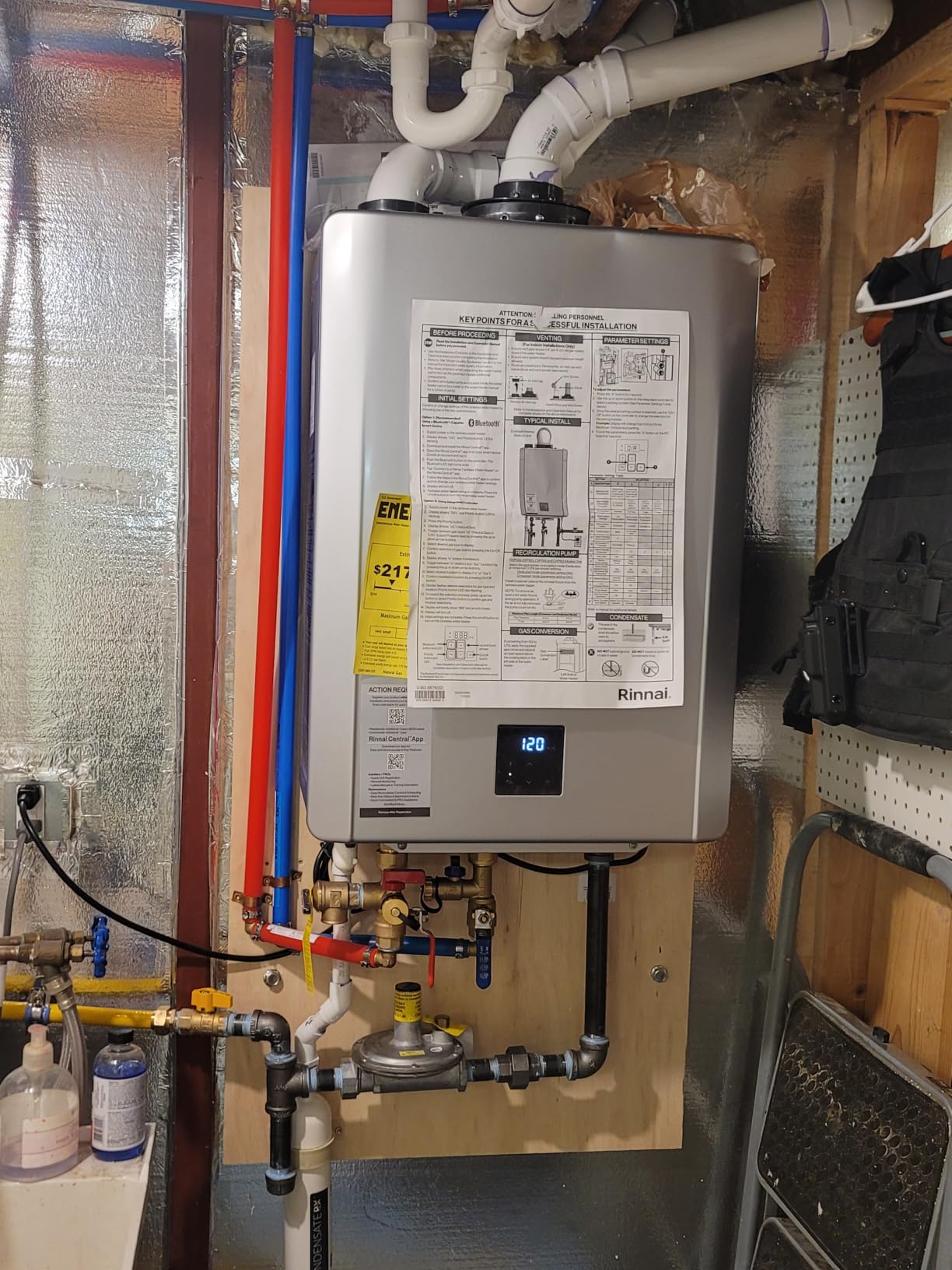 Rinnai RX160iN Condensing Smart Sense Tankless Water Heater customer photo 1