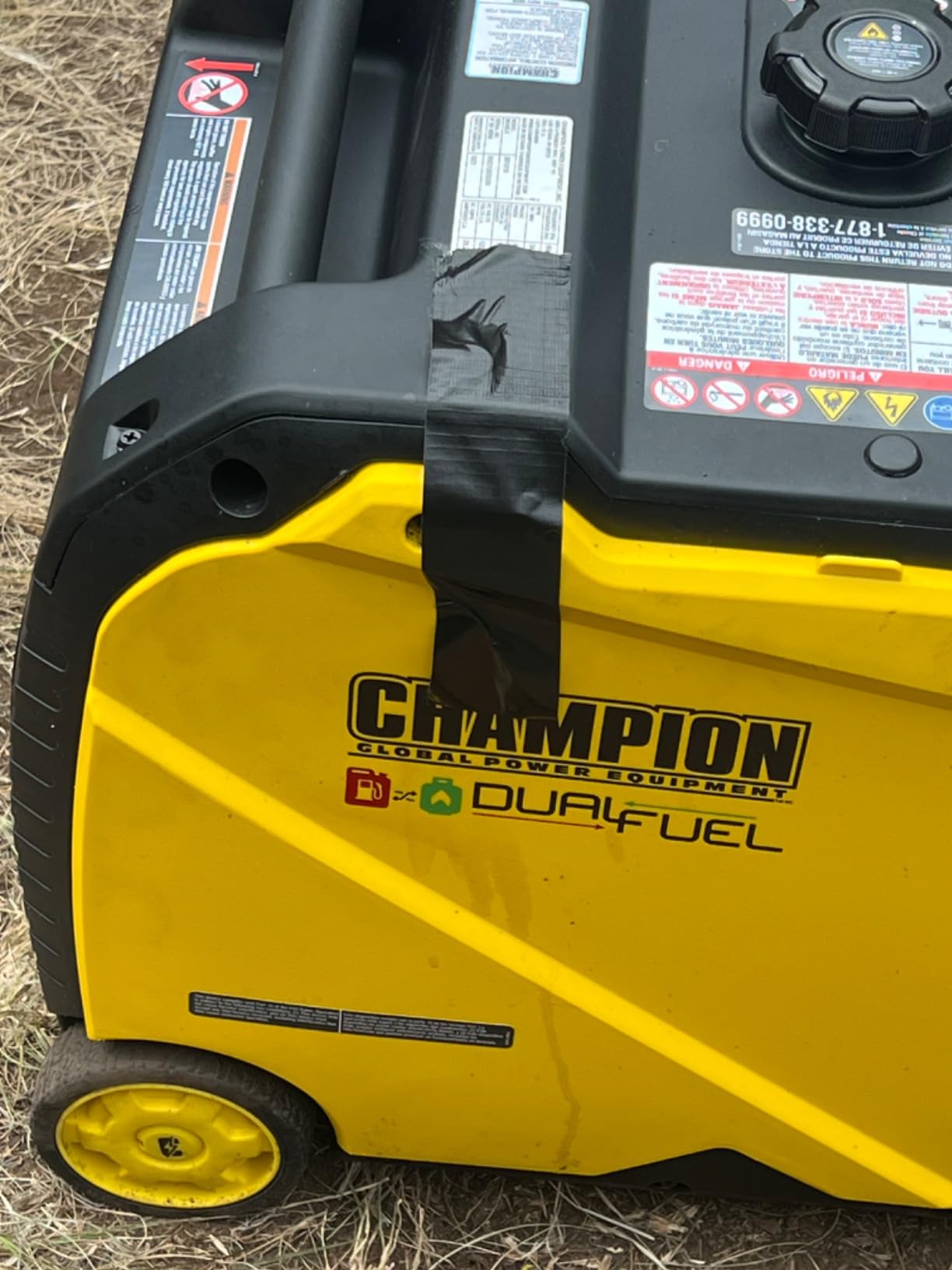 Champion 4500-Watt Electric Start Dual Fuel Portable Inverter Generator customer photo 1