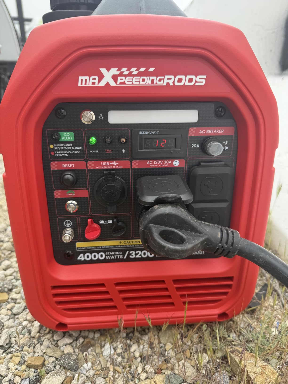 maXpeedingrods 4000 Watt Inverter Generator, Bluetooth® App Data Monitor customer photo 1