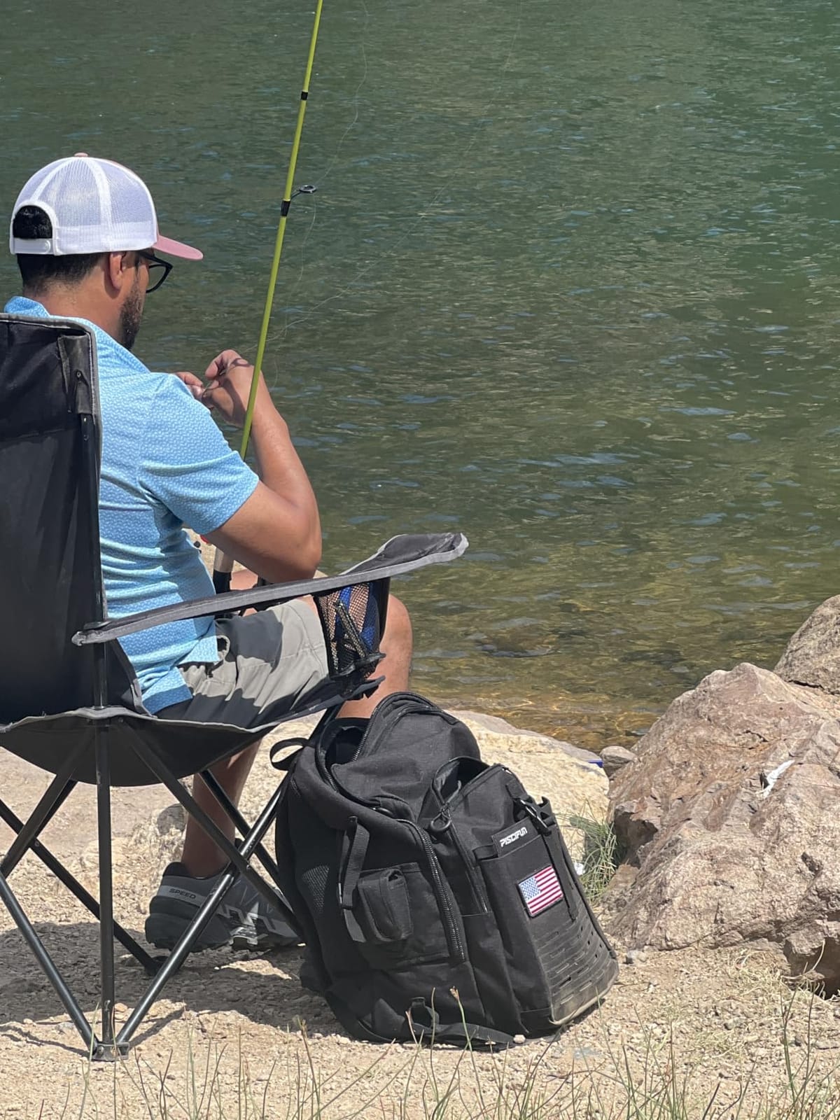 Piscifun Fishing Tackle Backpack, Rod & Gear Holder, Water-Resistant customer photo 2