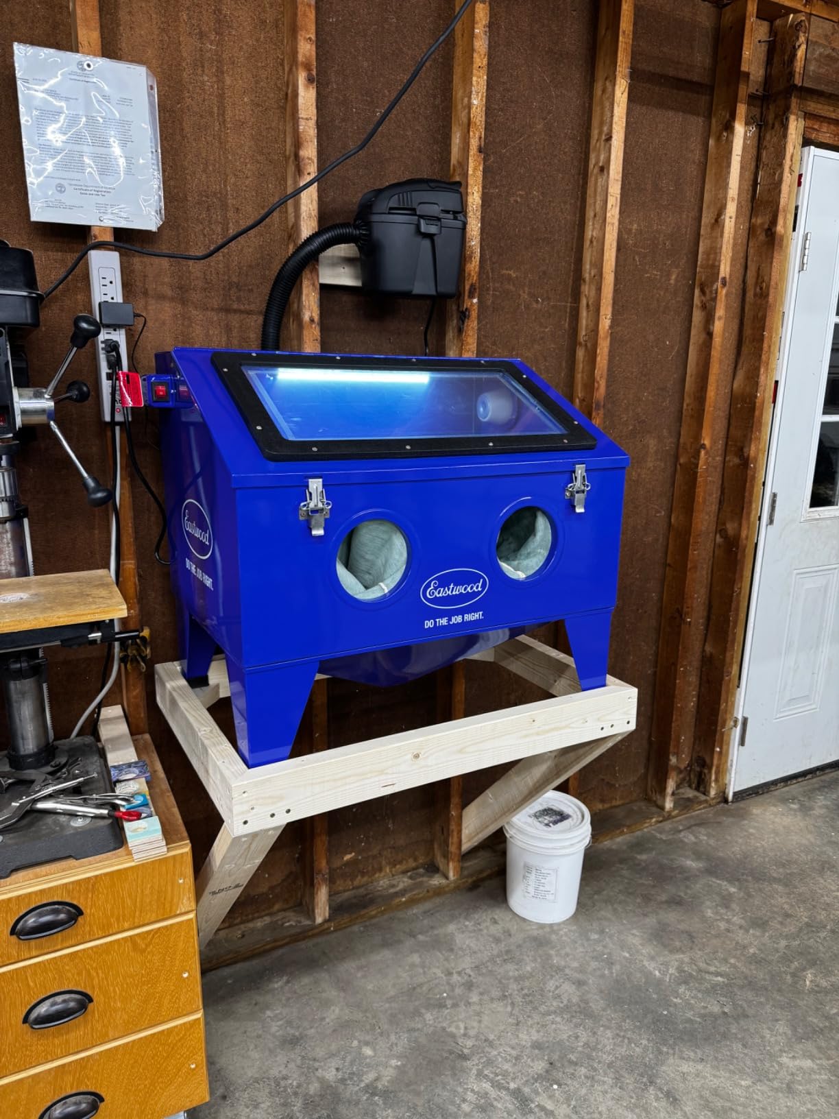 Eastwood B120 Sand Blasting Cabinet Kit | Heavy Duty Steel Sand Blaster Media Cabinet for Paint Removal, Metal Restoration, Rust Removal, Sandblasting | Holds Up to 150 Lbs of Abrasive Media customer photo 1