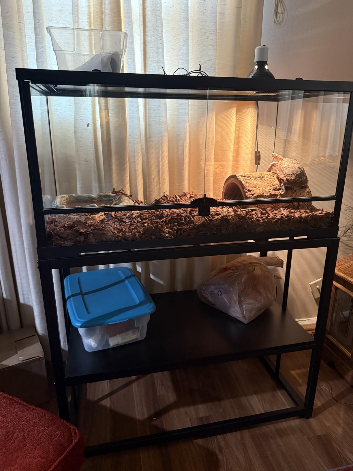 40 Gallon Metal Fish Tank Stand, Aquarium & Terrarium Stand for Home Office customer photo 1