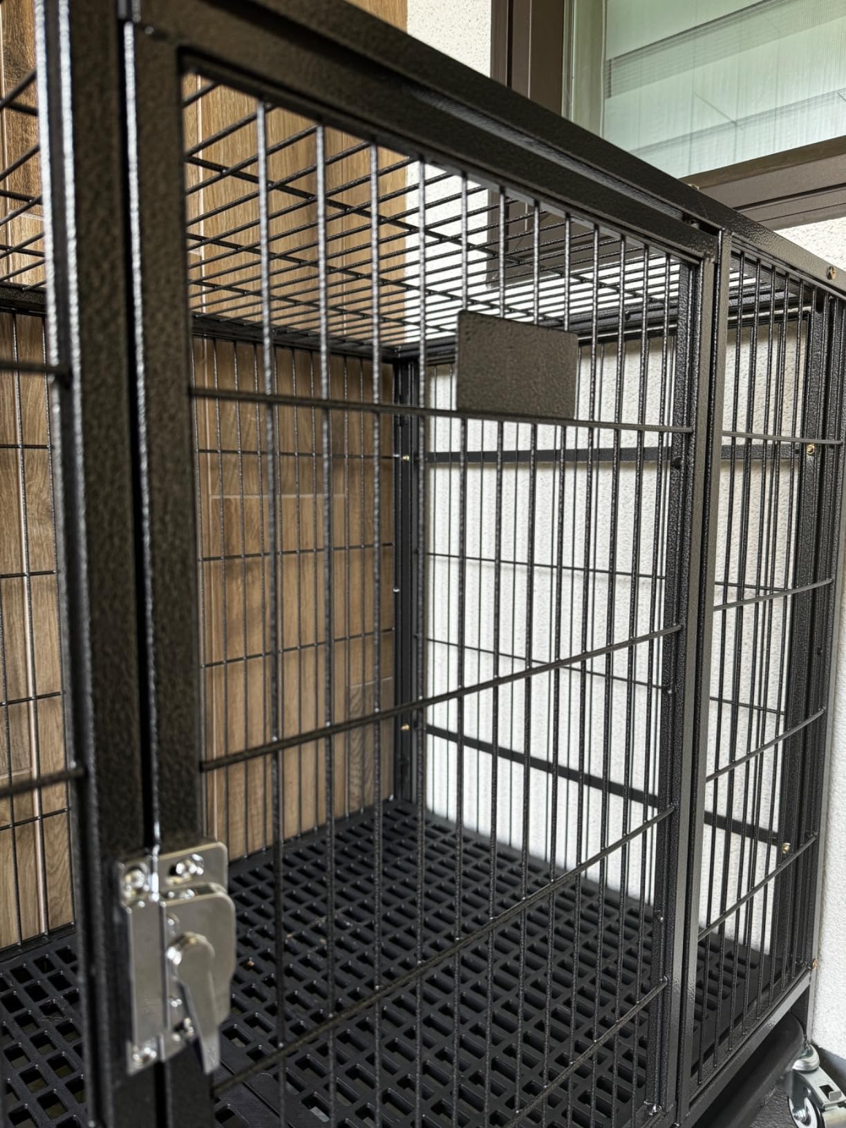 Homey Pet 43 inch Dog Crate Stackable Heavy Duty Dog Kennel Indoor, 2 Tiers customer photo 2