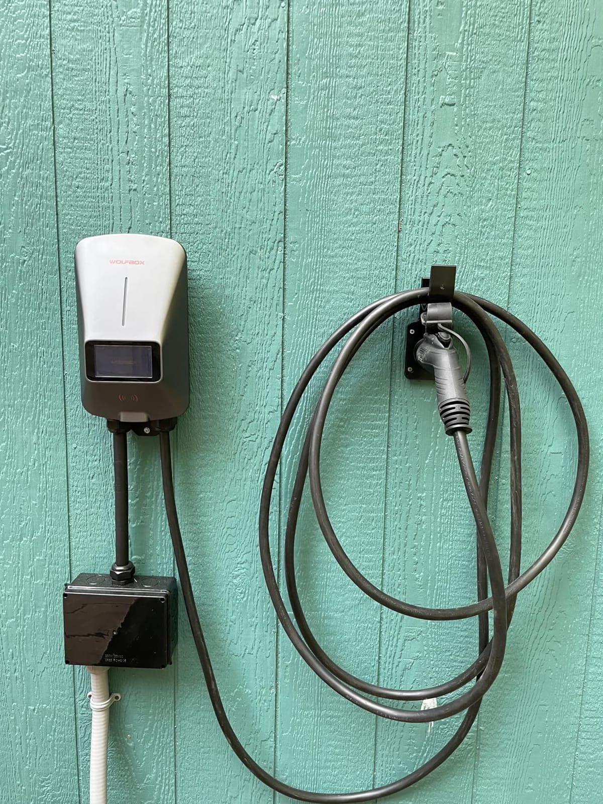 WOLFBOX Level 2 EV Charger 48amp,Hardwired with J1772 Connector,240V(E48) customer photo 2