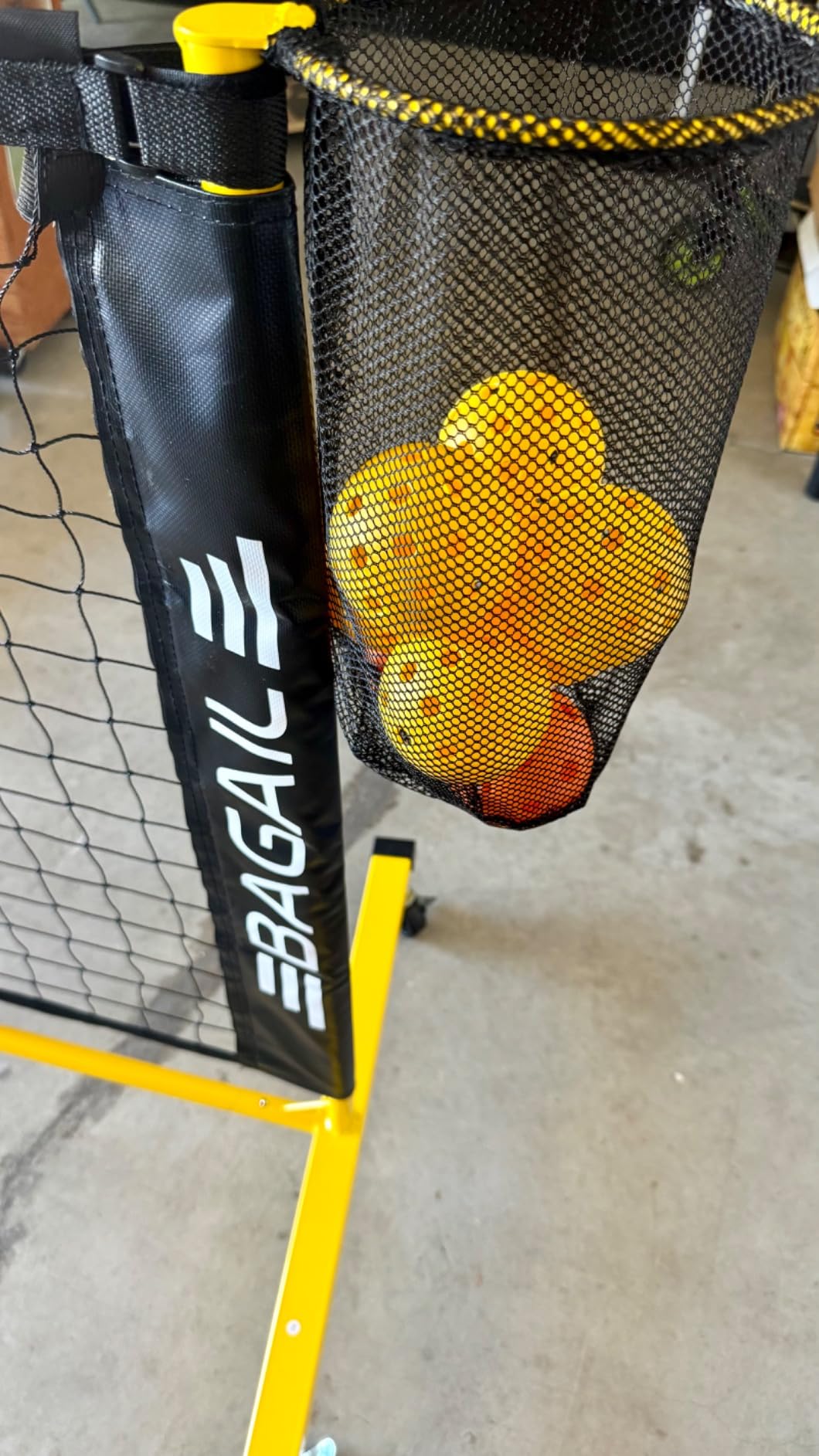 BAGAIL Portable Pickleball Net Set, 22 FT Regulation Size Pickle Ball Net with Ball Collector, 4 Balls and Carry Bag, Easy Setup for Outdoor Indoor Driveway customer photo 2