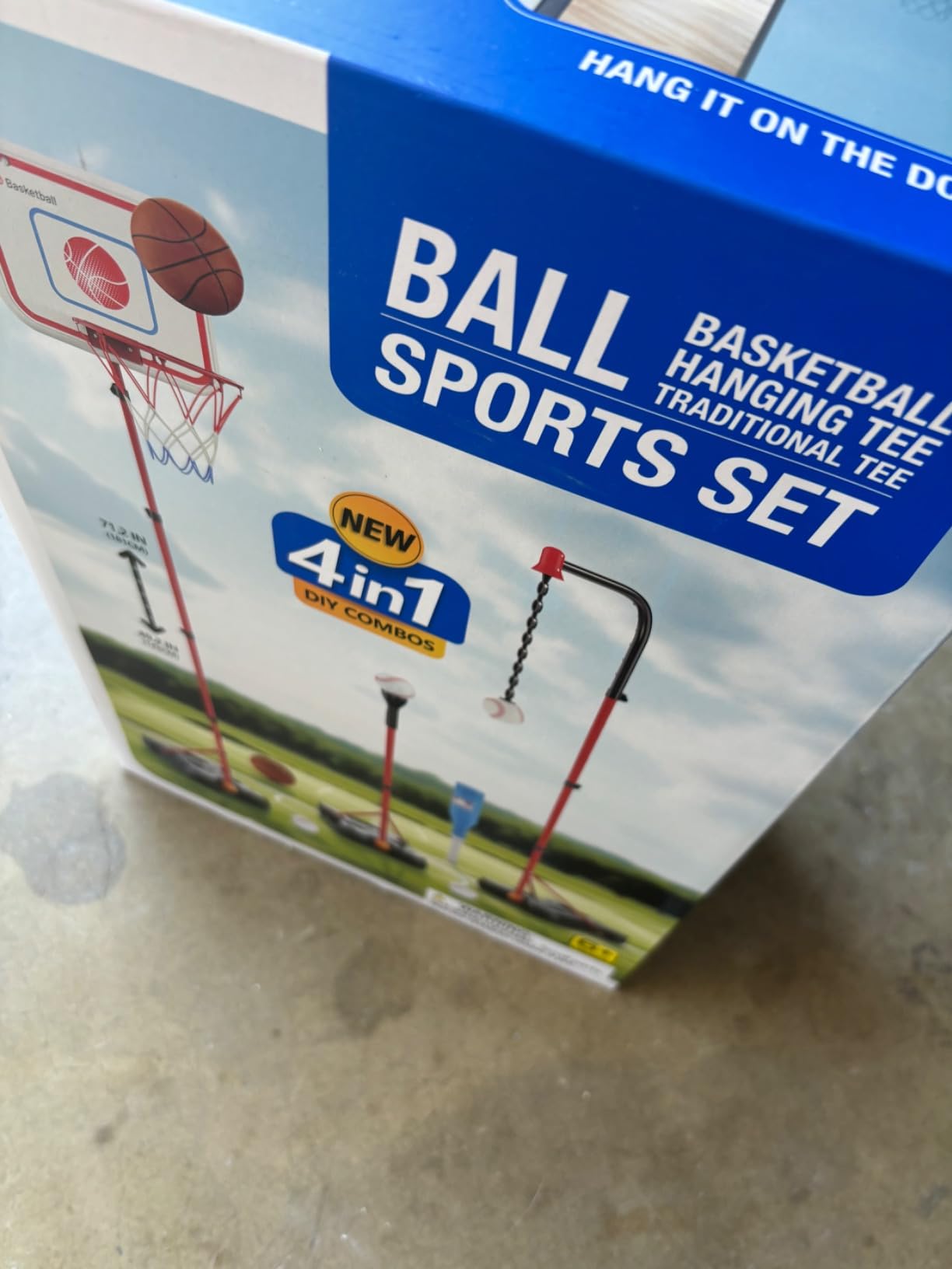 HopeRock 2 in 1 Kids Basketball Hoop and T Ball Set customer photo 2