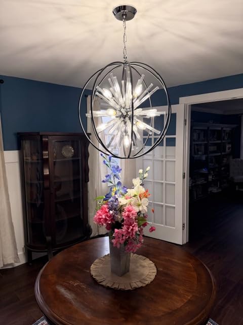 Vezzio Modern Extra Large Crystal Chandeliers for High Ceilings customer photo 2