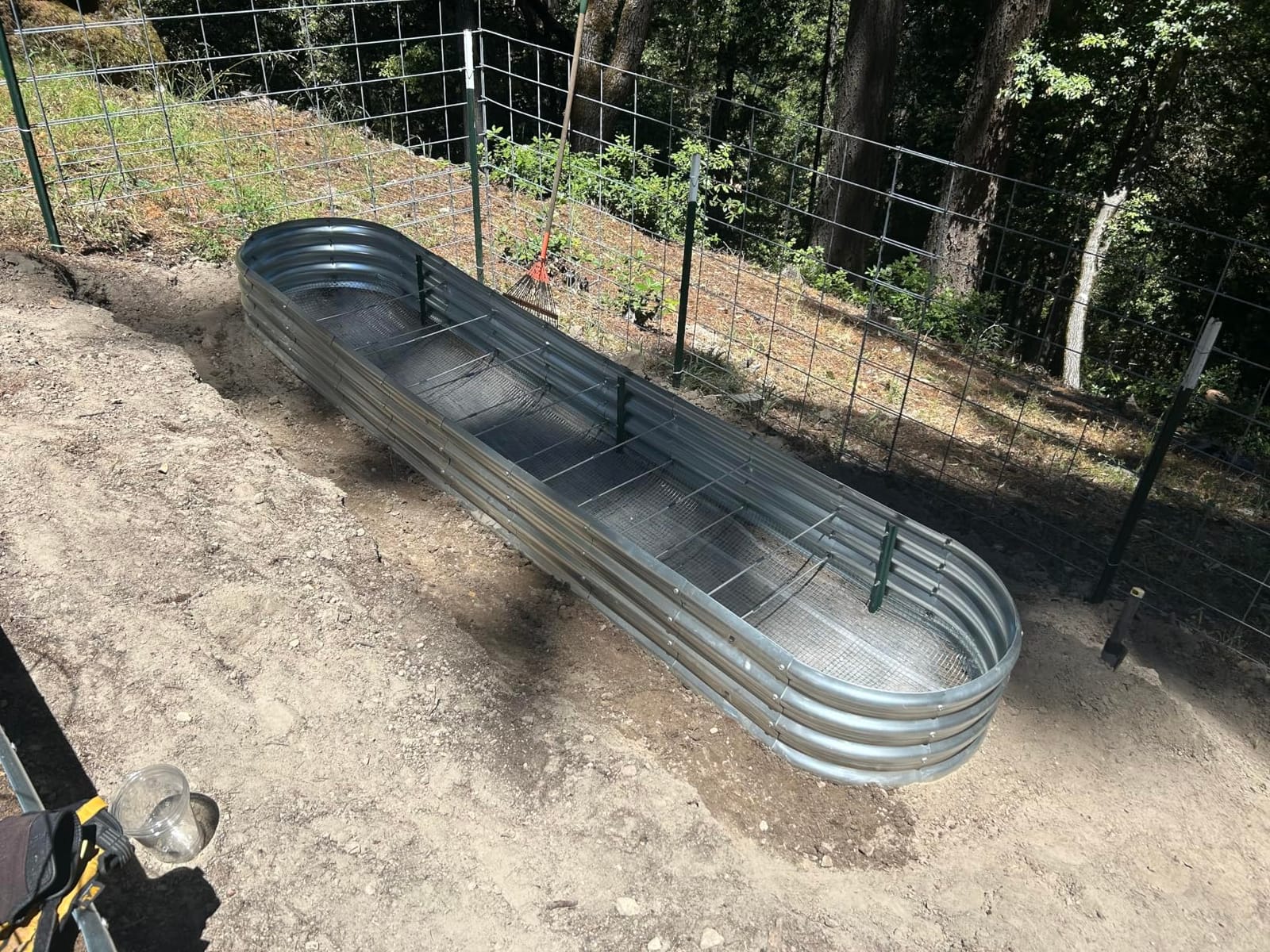 Land Guard 8ft Galvanized Raised Garden Bed Kit, Raised Garden Boxes Outdoor, Oval Metal Raised Garden Beds for Vegetables, Silver,108 Gallon Capacity(with 10 Connecting rods) customer photo 1
