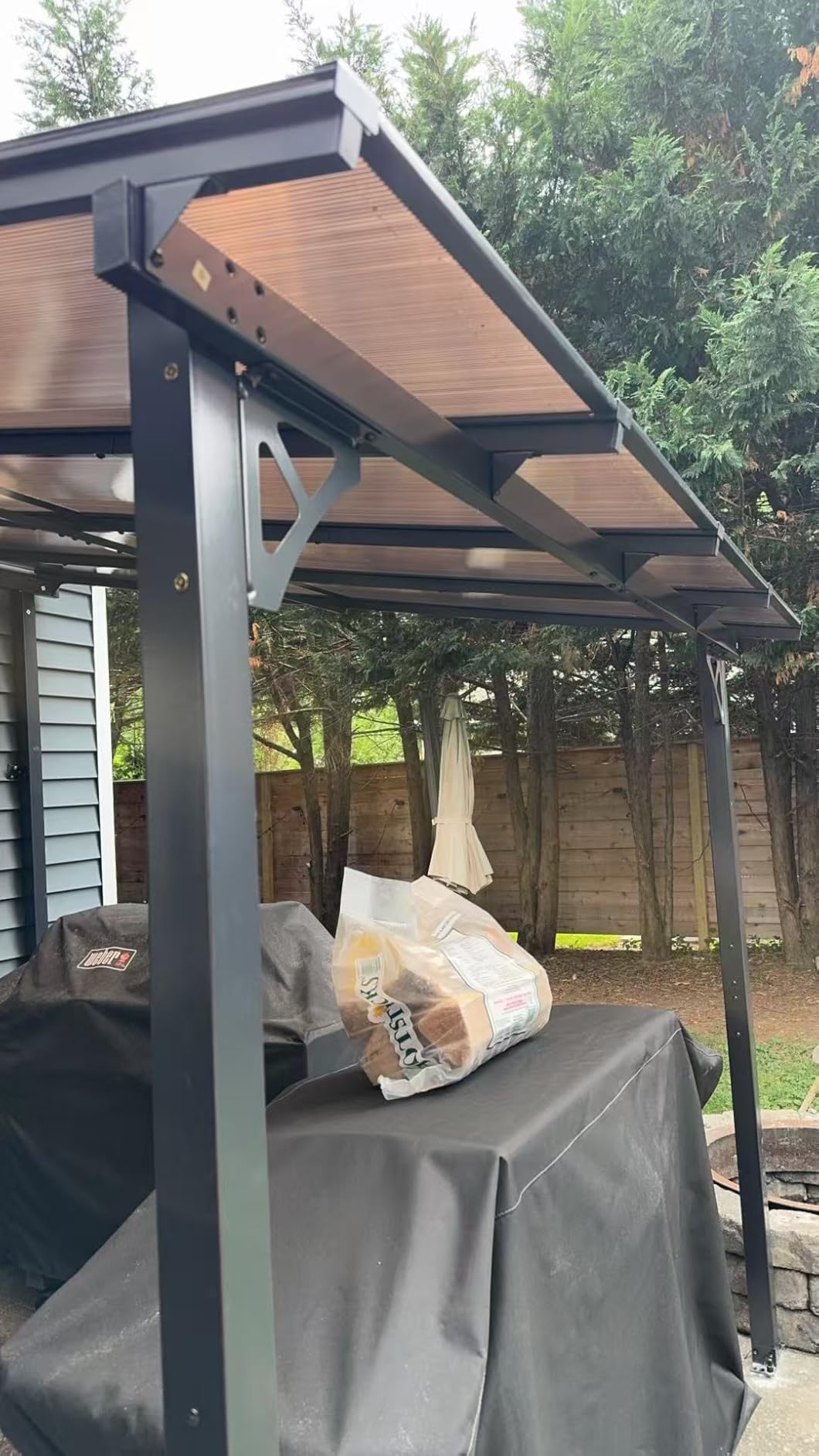 Aoxun 12’x10’ Gazebo for Patio, Gazebo Pergola with Sloped Roof, Black customer photo 2