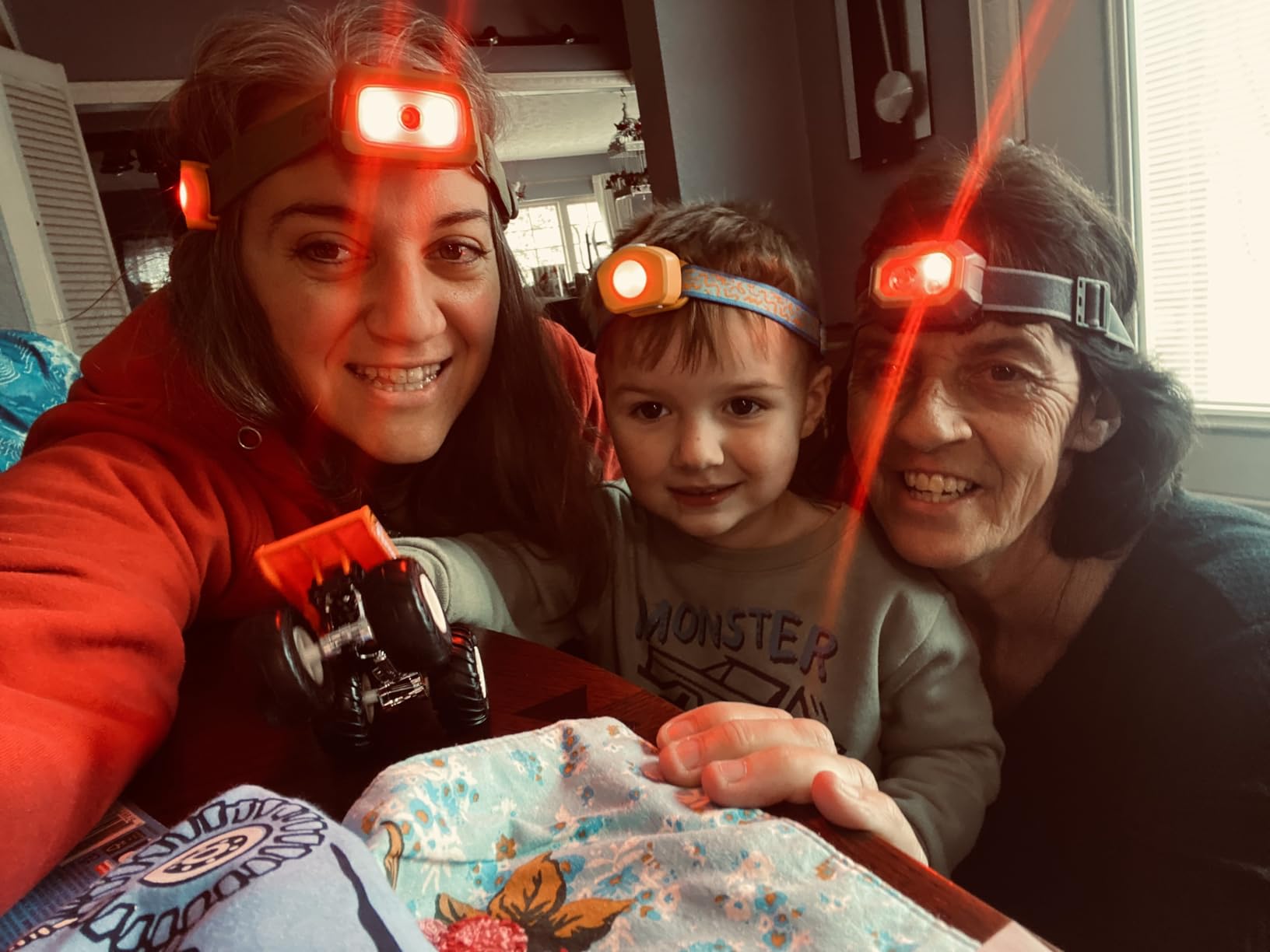 EverBrite 350LM Rechargeable Headlamp with Red White Green Light customer photo 2