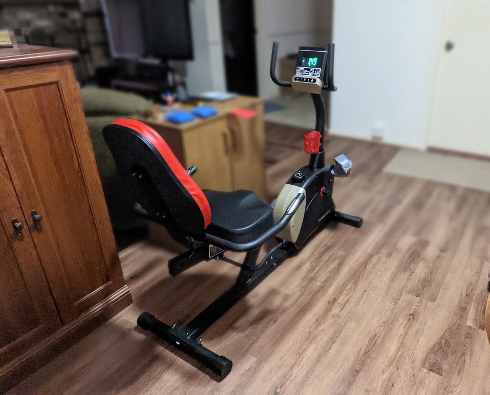 VANSWE Recumbent Exercise Bike for Home Seniors Light Commercial customer photo 1