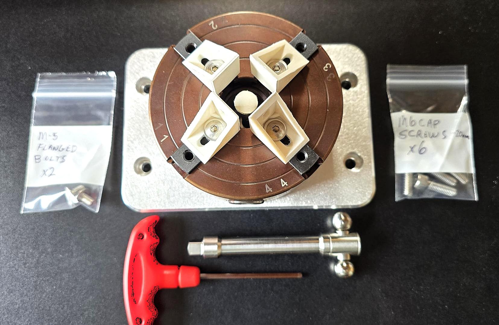 4 Inch Wood Lathe Chuck Set 1