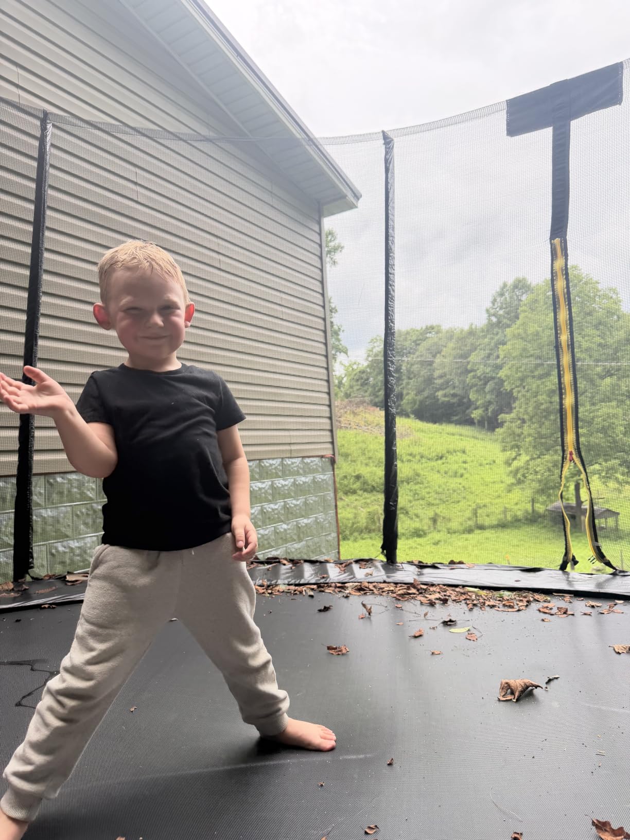 SKOK Trampoline for Kids,400LBS Outdoor Trampoline with Net-ASTM Approved Trampoline for Children and Adults customer photo 1