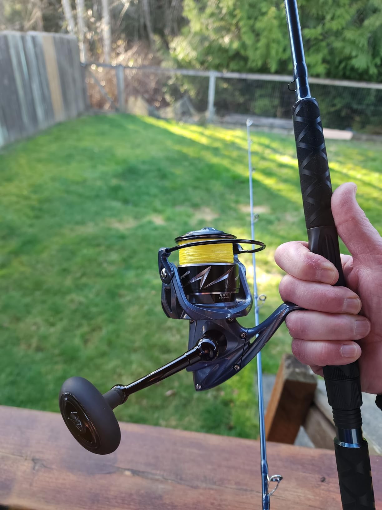 KastKing Rekon Saltwater Fishing Rod and Reel Combo, Spinning Reel Combo | Up to 55 lbs Carbon Fiber Drag Tames Big Saltwater Fish; Hardened Brass Gears & Corrosion-Resistant NyliTech Frame Endure customer photo 1