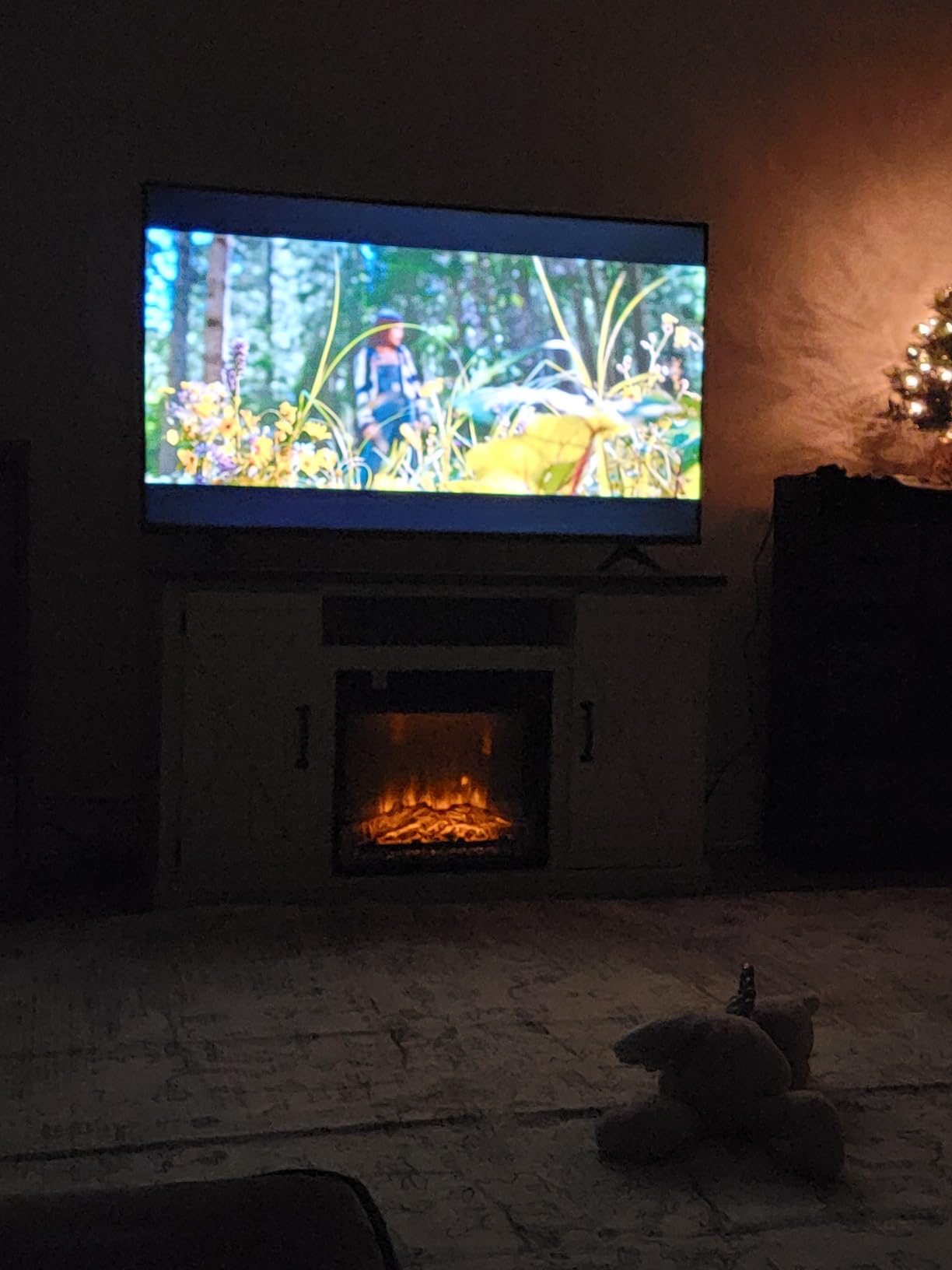 Tangkula 50 Inches Electric Fireplace with Remote, 750W/1500W customer photo 2