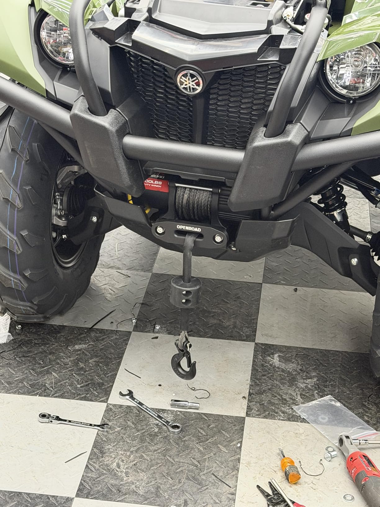 OPENROAD 12000 lbs Winch with Synthetic Rope and 2 Wireless Remotes -Panther Series 3S customer photo 2