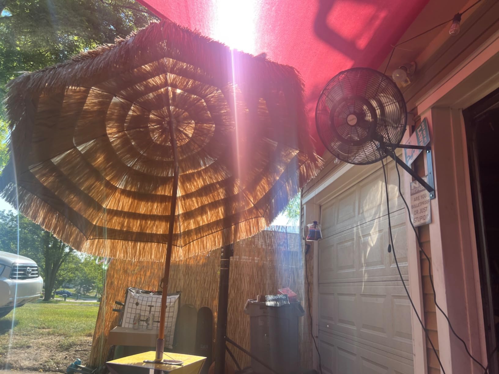 hykolity 24” Outdoor Misting Wall Fan, 3-Speed High Velocity Industrial Outside Fan, Waterproof Wall Mount Oscillating for Patio Cooling - UL Listed Black customer photo 2