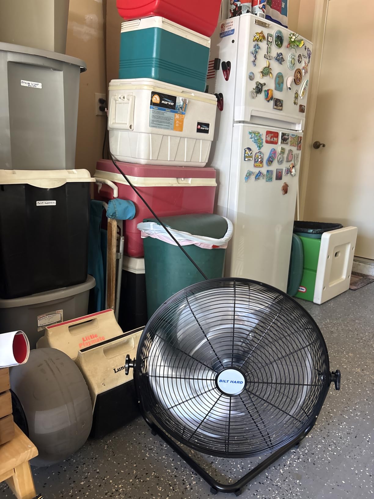 BILT HARD 24 in. Outdoor Oscillating Wall Fan, 6300 CFM 3-Speed Heavy Duty Outdoor Wall Fans, High Velocity Waterproof Fans for Patio, Commercial, Industrial, Warehouse, UL Listed customer photo 1