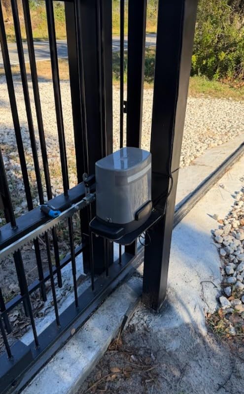 Blütezeit 1400lb Sliding Gate Opener, Solar Power | WiFi Control | Built-in Battery Backup, Rack Driven Automatic Slide Gate Motor with Remote Complete Kits (20W Solar Panel & Racks Incl.) customer photo 2