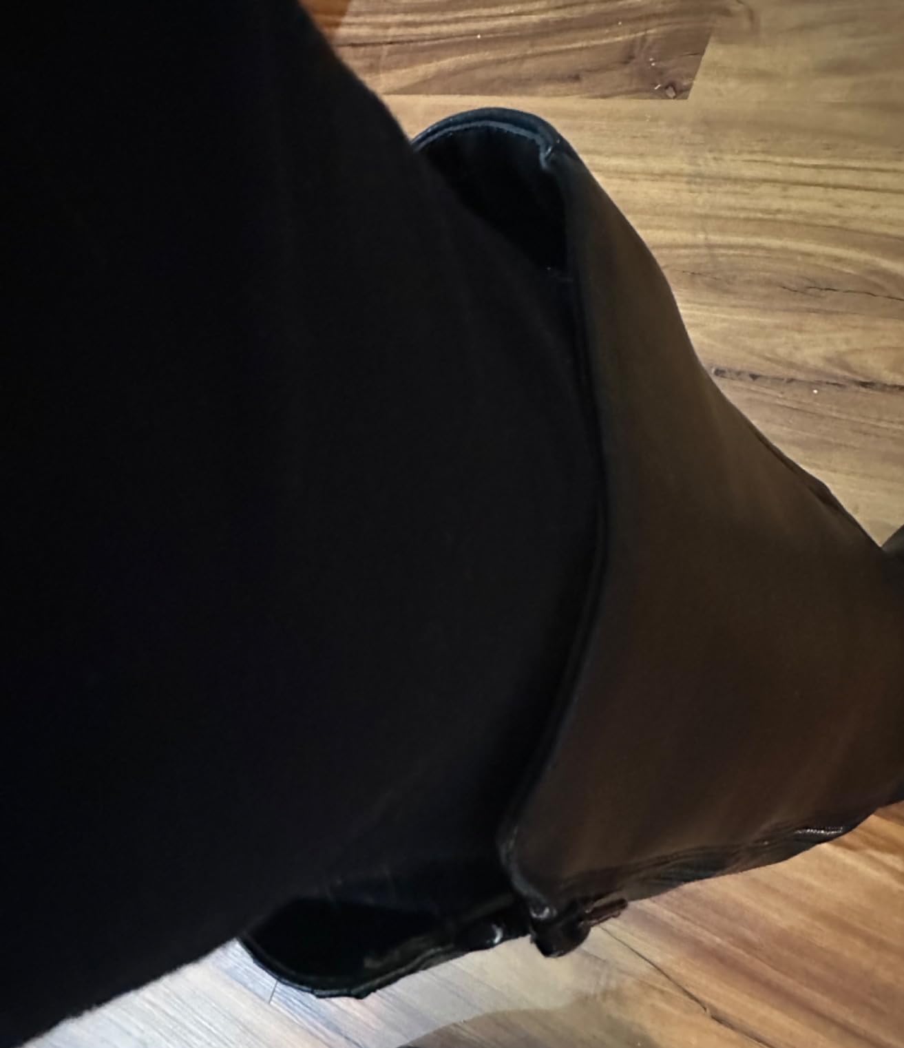 Hawkwell Women's Extra Wide Calf Pull On Side Zipper Knee High Boots customer photo 2