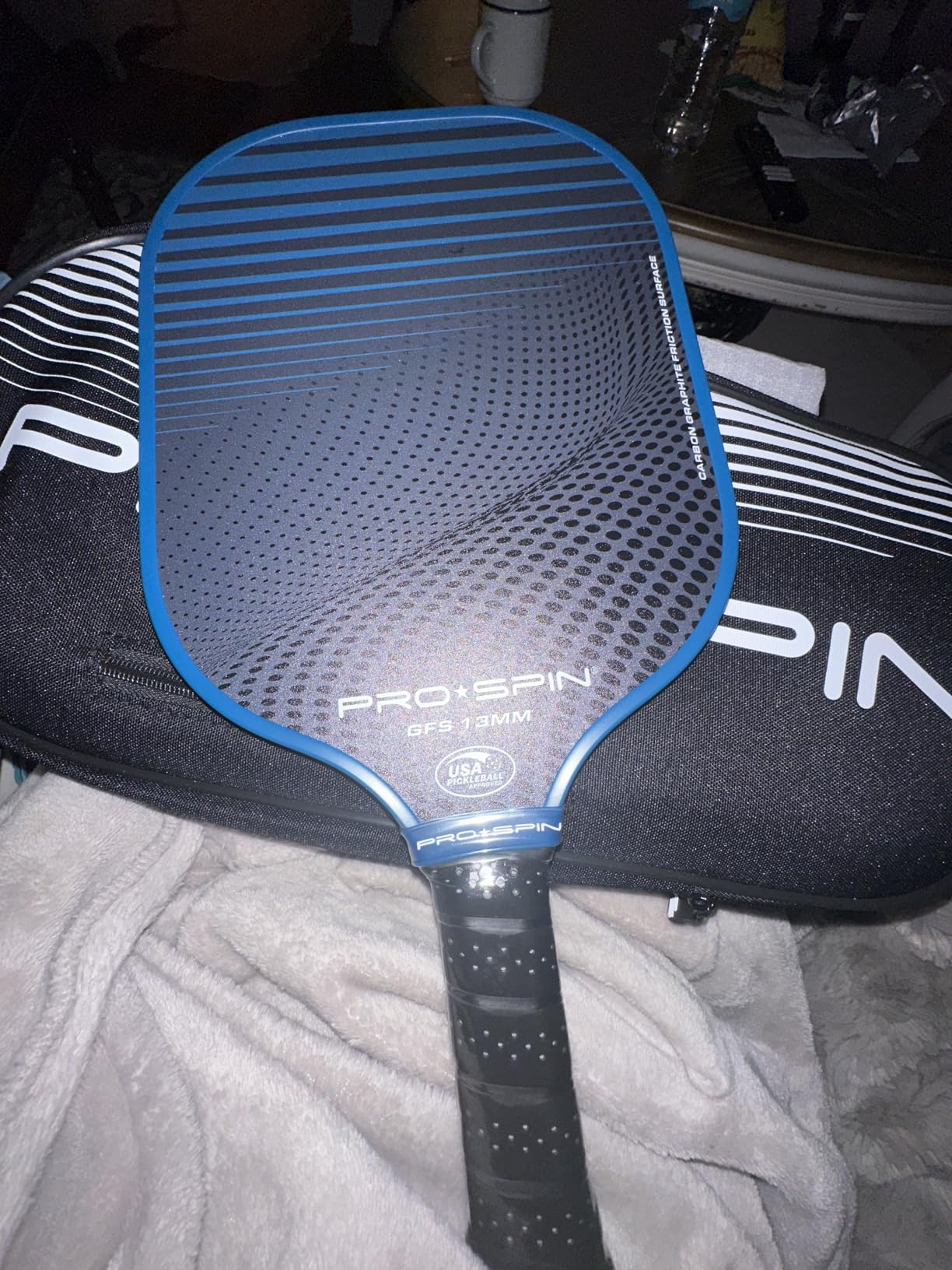 PRO-SPIN Carbon Fiber Pickleball Paddles Set of 2 | Lightweight Pickleball Set with Indoor/Outdoor Balls and Bag – Durable Pickle Ball Paddle Gift for Men, Women & Families customer photo 1
