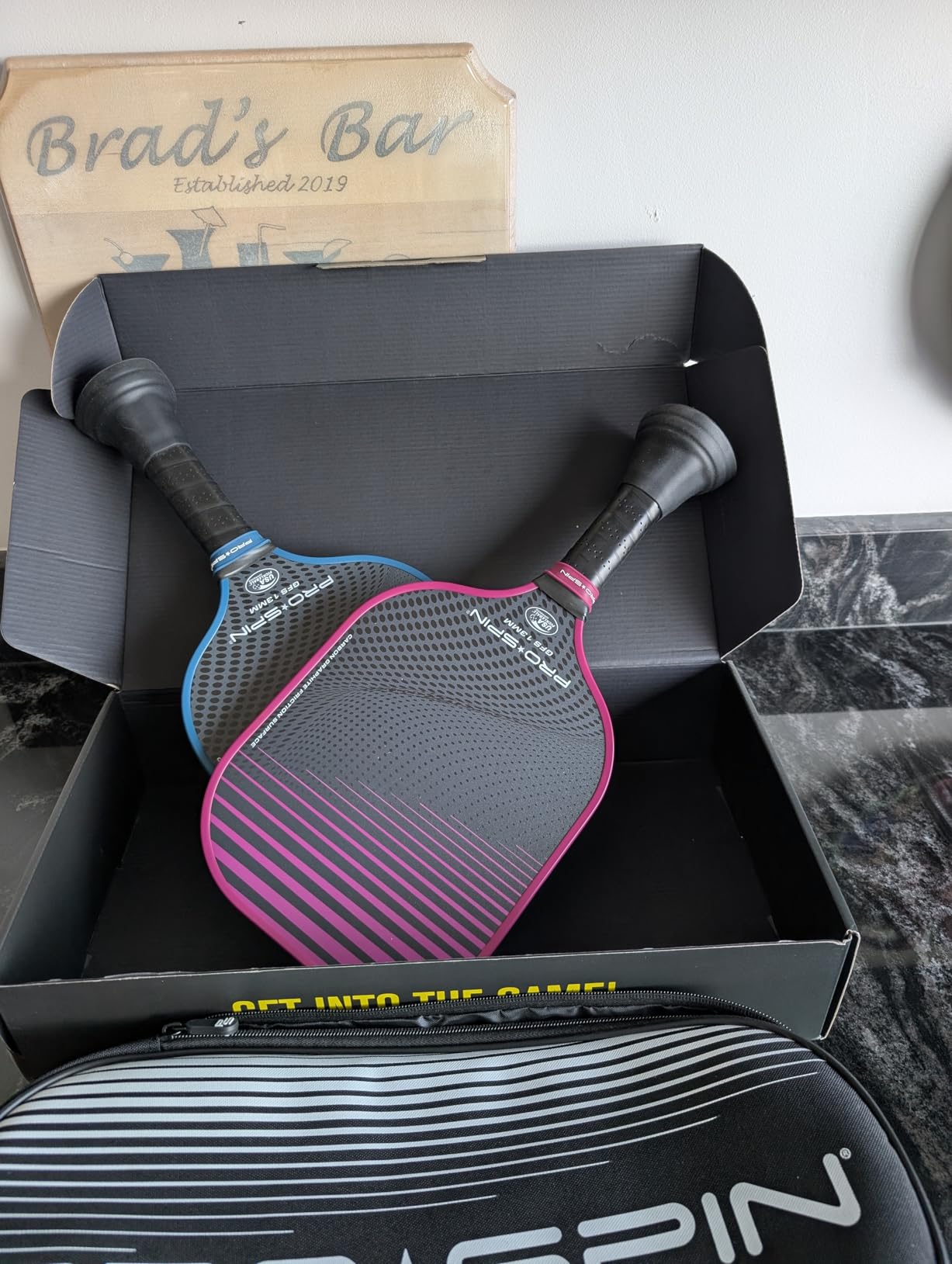 PRO-SPIN Carbon Fiber Pickleball Paddles Set of 2 | Lightweight Pickleball Set with Indoor/Outdoor Balls and Bag – Durable Pickle Ball Paddle Gift for Men, Women & Families customer photo 2