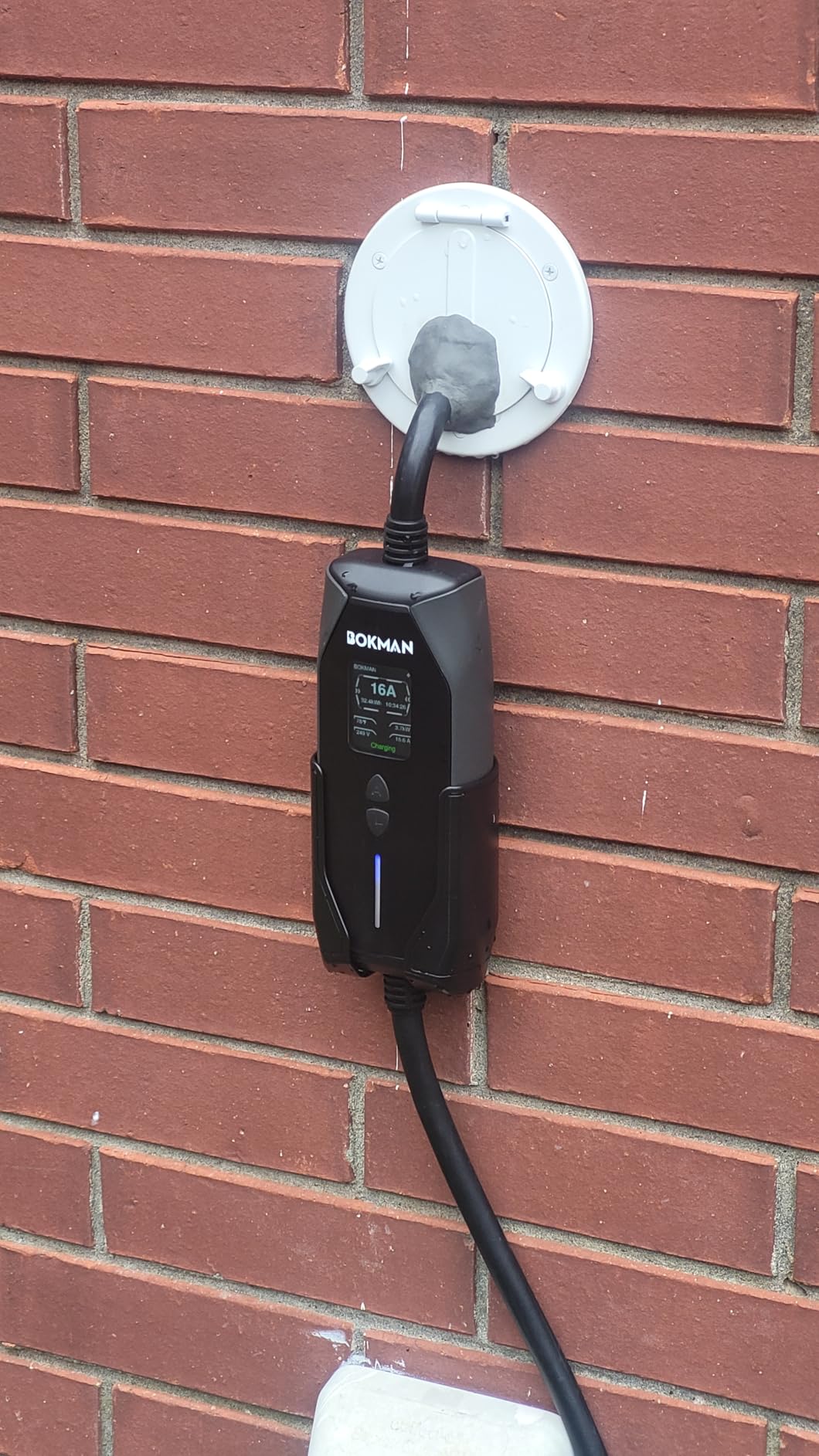 bokman Level 1 & Level 2 EV Charger, 32A 25ft, NEMA 14-50P/5-15 Adapter customer photo 2
