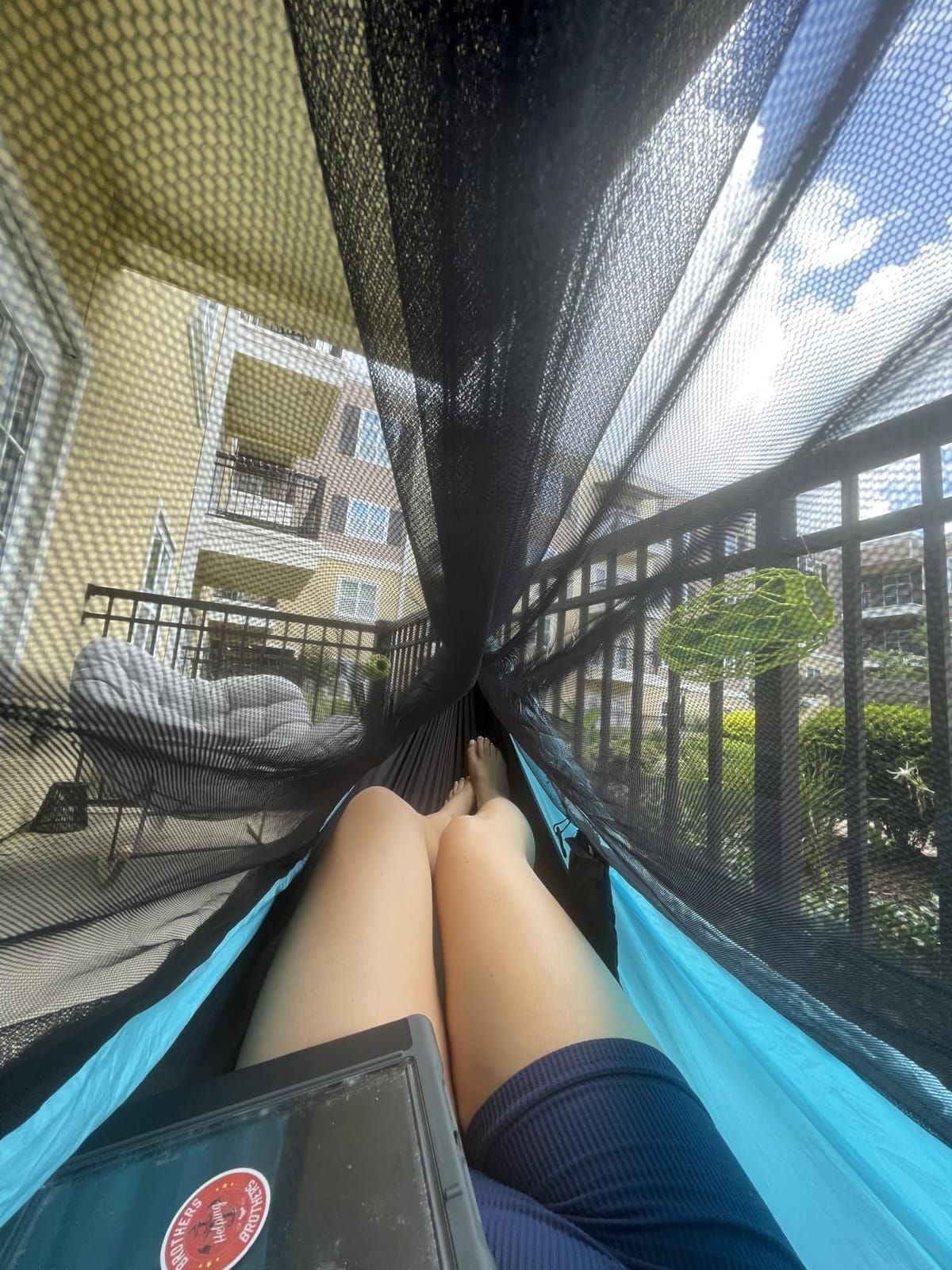 Camping Hammock Mosquito Net,Double & Single Portable Hammocks Hammocks with 2 Tree Straps,Hammock Tent for Travel Camping,Camping Accessories for Indoor Outdoor Hiking Backpacking Backyard Beach customer photo 2