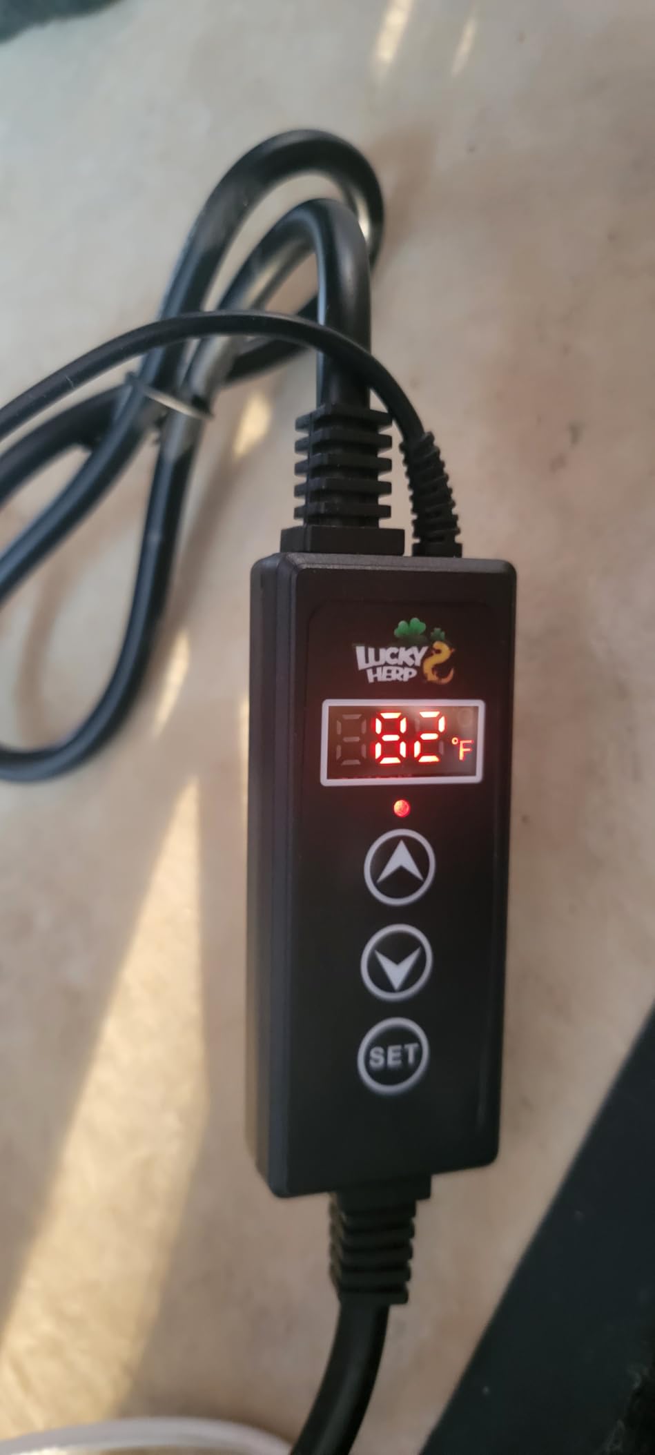 LUCKY HERP Reptile Dimming Thermostat, PID Heat Lamp Temperature Controller with LED Digital Screen for Reptile Heat Lamp Heat Mat & Heaters, Support ℉/℃, Memory Function customer photo 2