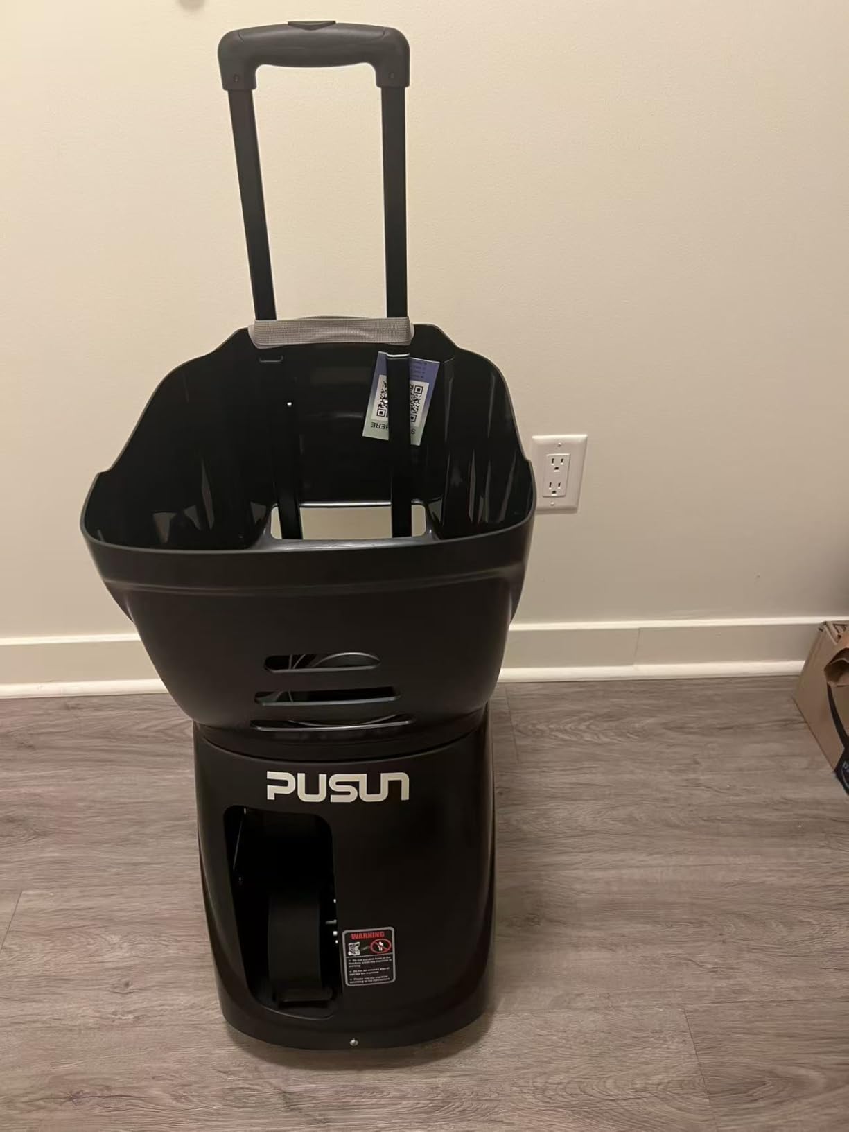 PUSUN|PT-Smart Tennis Ball Machine: App Control with 12 Built-in Training Modes,6-Level Spin,28-Pt,75 MPH,32.6 lbs,100+ Ball,5H Battery, Portable, for Tennis/Padel,Training, Practice,Beginners to Pros customer photo 2