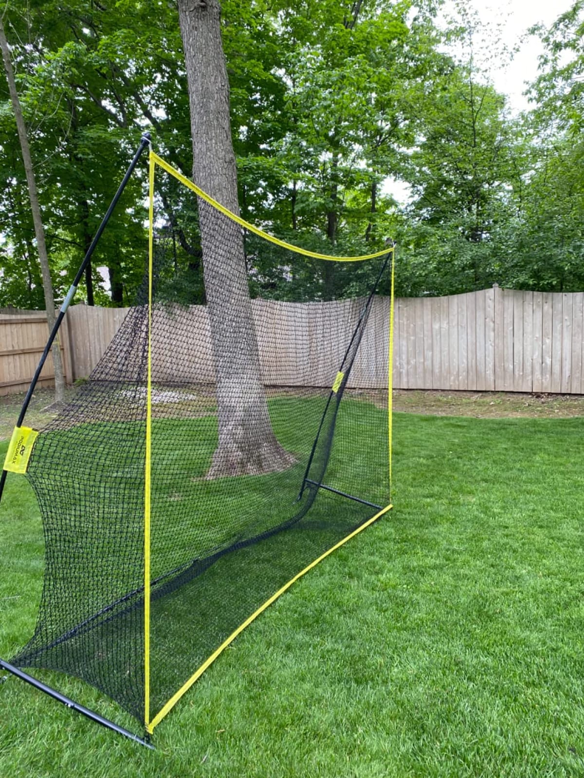 PodiuMax Golf Net, 10x7ft Golf Practice Net with Noise Reduce Silk Target Driving Real Balls, Hitting Nets for Backyard Garage, Improve Chipping Putting Pitching,Gift for Men & Golfers customer photo 2