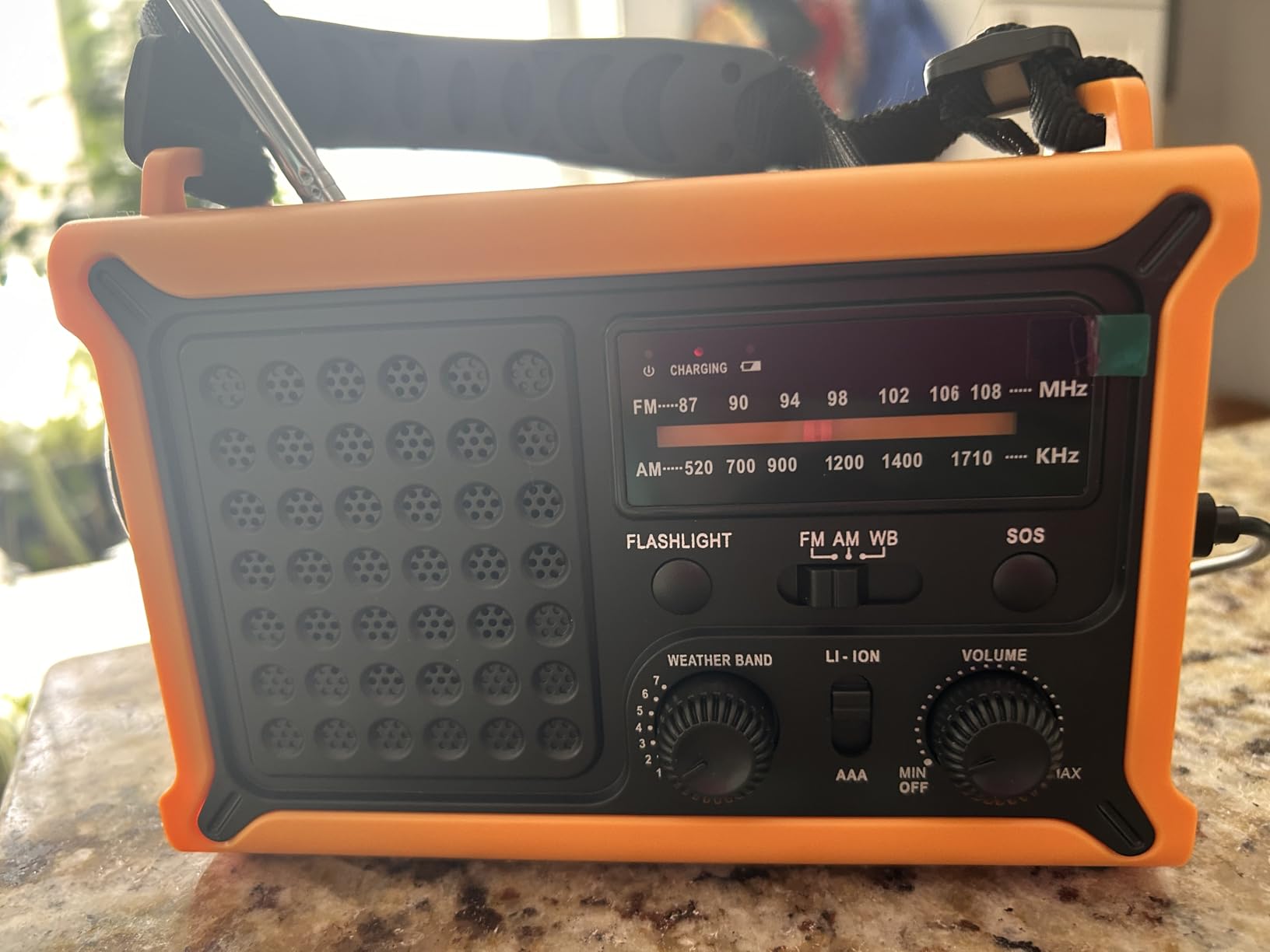 Weather Radios Portable AM FM NOAA Alert with Battery Backup 12000mAh customer photo 2